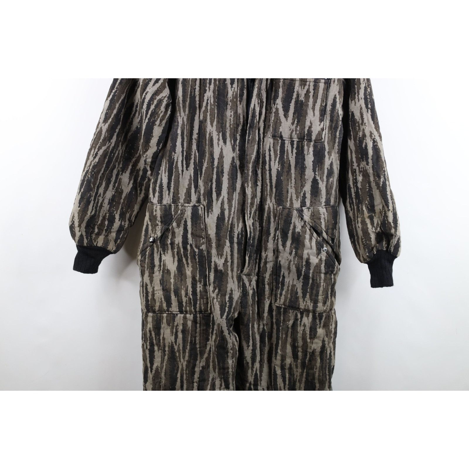 Vintage Vintage 70s Streetwear Faded Quilted Camouflage Coveralls Size US M / EU 48-50 / 2 - 3 Thumbnail