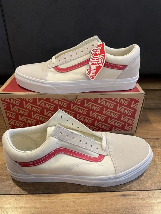 Red cheap supreme vans