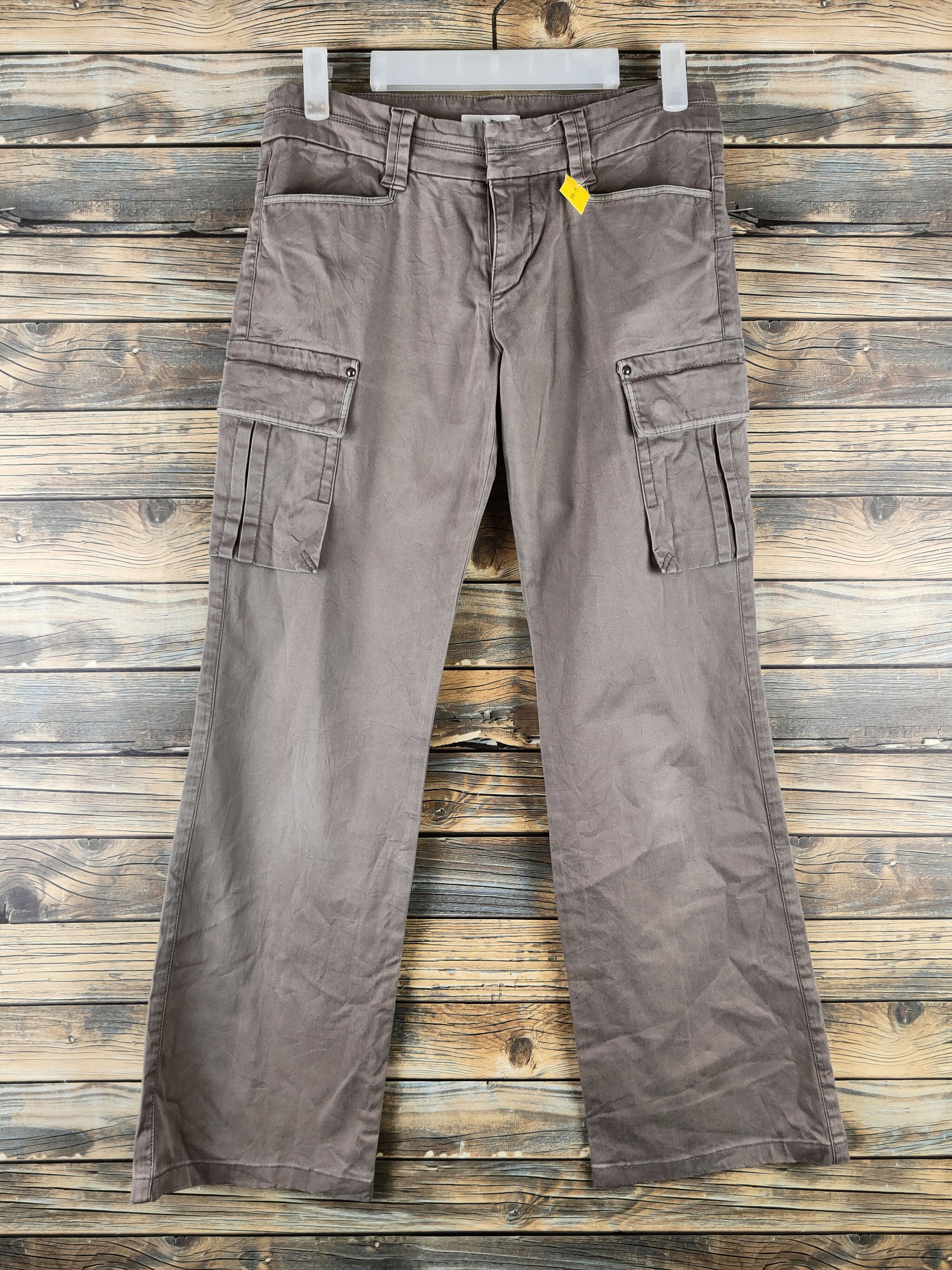 Japanese Brand DL Lufu Beige Multipocket Cargo Pants #46-416 Size 26" / US 2 / IT 38 - 1 Thumbnail