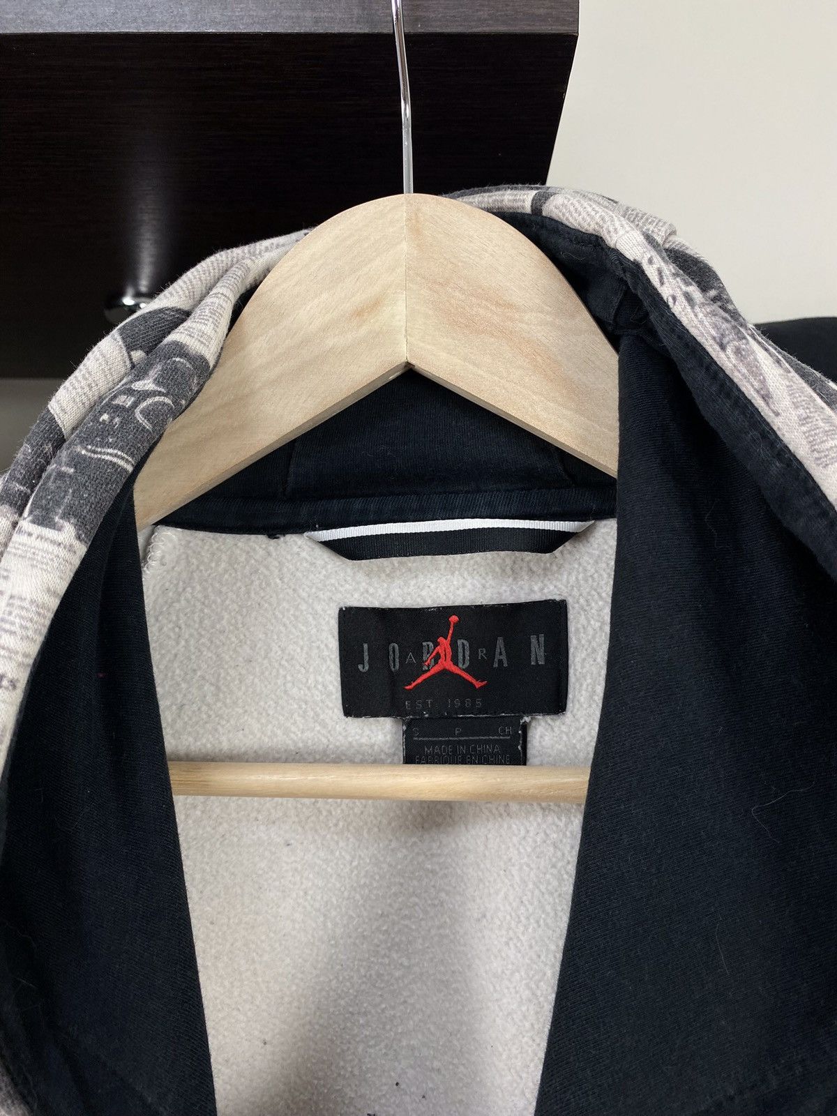 Nike × Vintage Vintage Nike Jordan Full Printed Hoodie Size US S / EU 44-46 / 1 - 5 Thumbnail