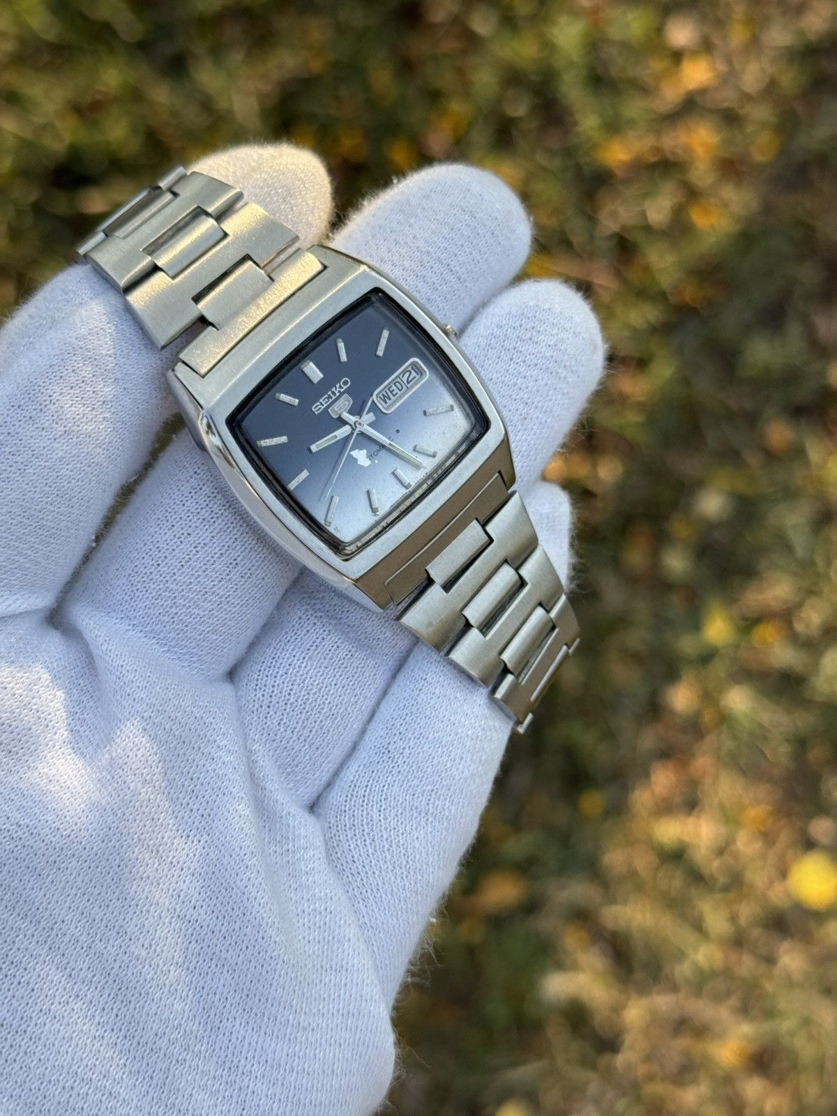 Seiko Vintage Seiko 5 Automatic 6319 – Blue Dial,Japan wrist Watch Size 36 - 7 Thumbnail