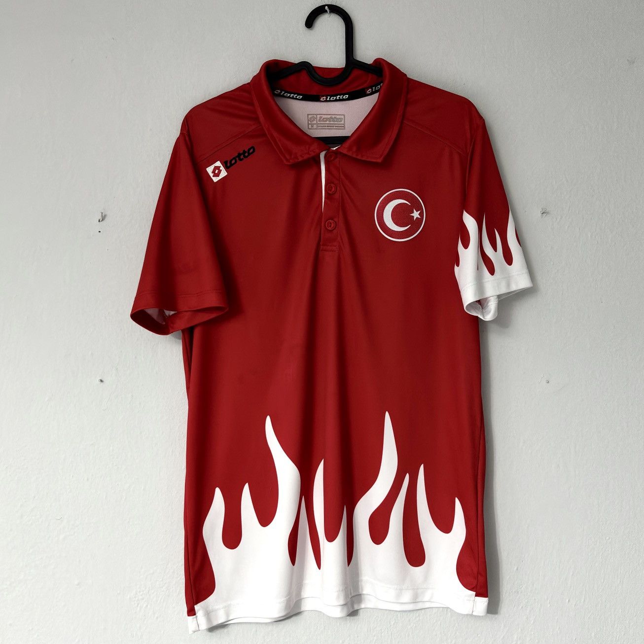 Lotto Sport × Vintage Turkey Vintage Lotto Training Fire Kit Soccer Jersey Tee Top Size US M / EU 48-50 / 2 - 2 Thumbnail