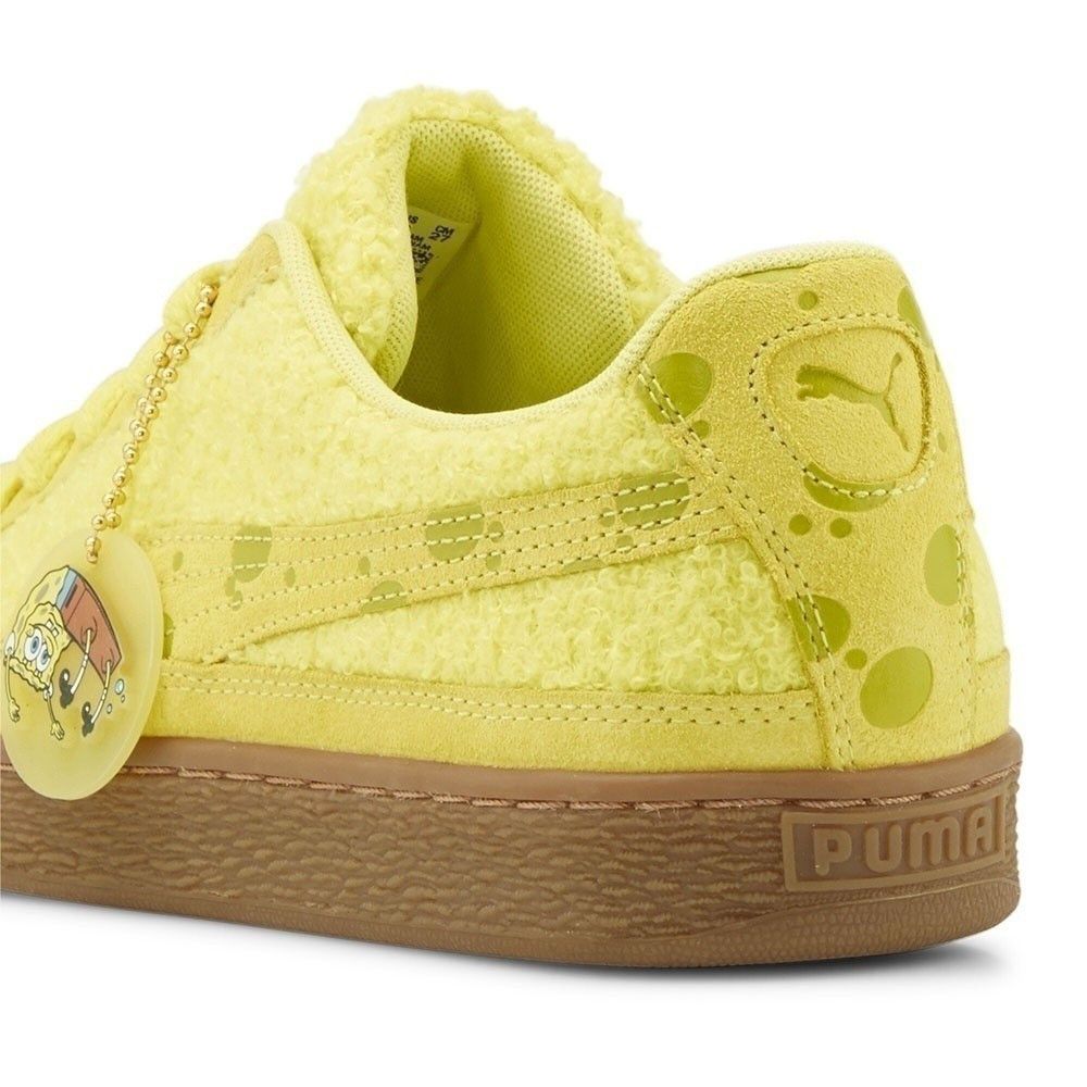Puma PUMA x SPONGEBOB Men's Suede Yellow Sneakers Rare Size US 10 / EU 43 - 4 Thumbnail
