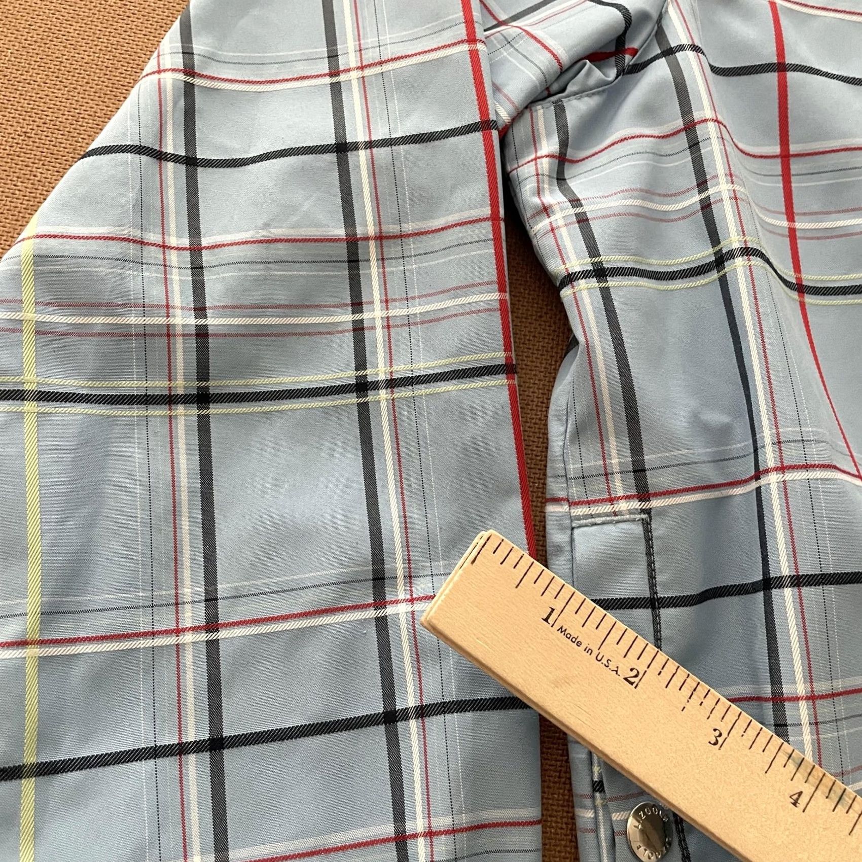 Liz Claiborne VINTAGE Liz Claiborne LizGolf Jacket Womens Large Blue Plaid Full Zip Collared Pockets Size L / US 10 / IT 46 - 4 Thumbnail