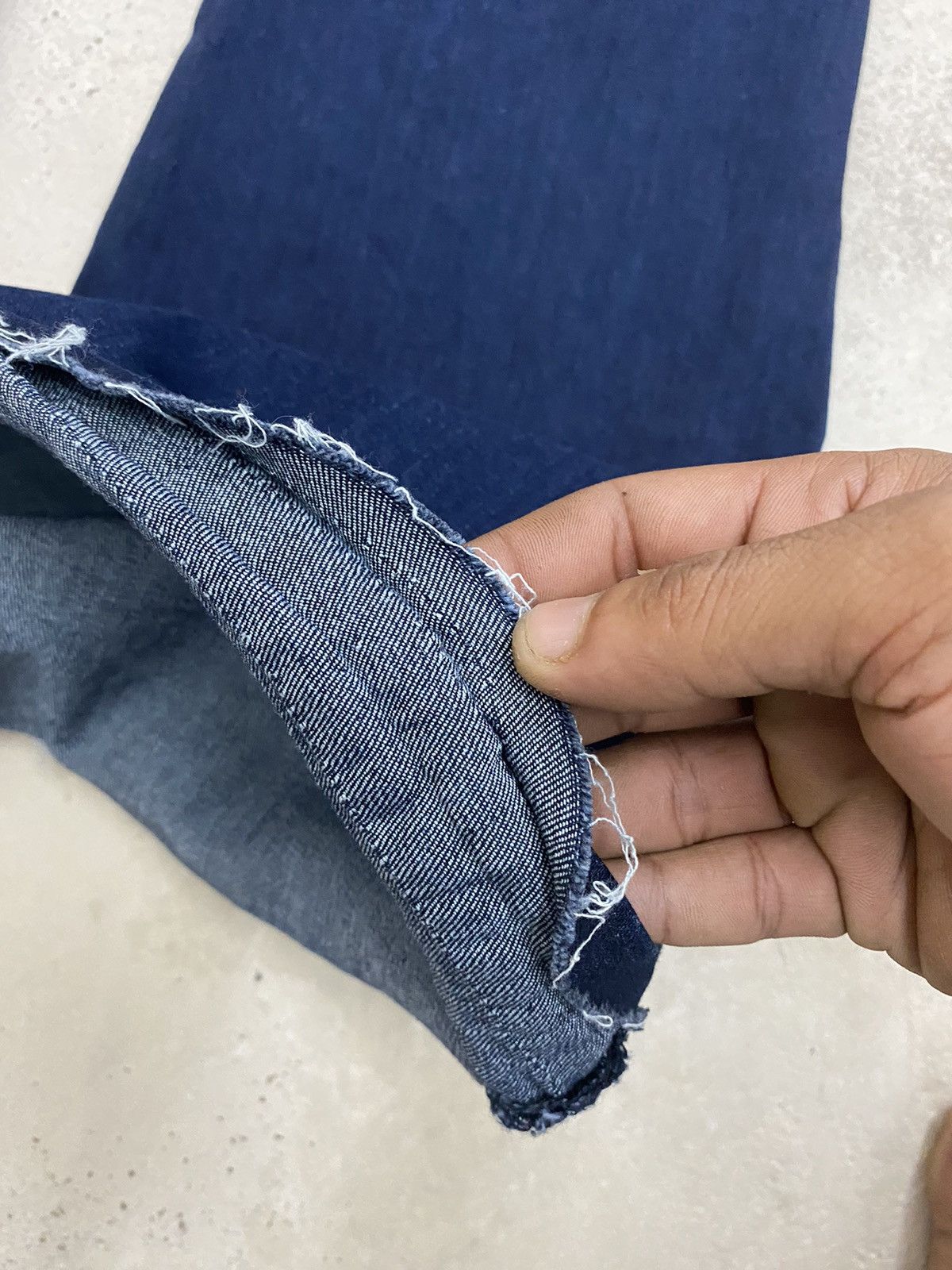 Japanese Brand × Le Grande Bleu (L.G.B.) × Tornado Mart Flare Cowgirl Tuff Jean Blue Washed Whisker Distressed Size US 26 / EU 42 - 15 Thumbnail