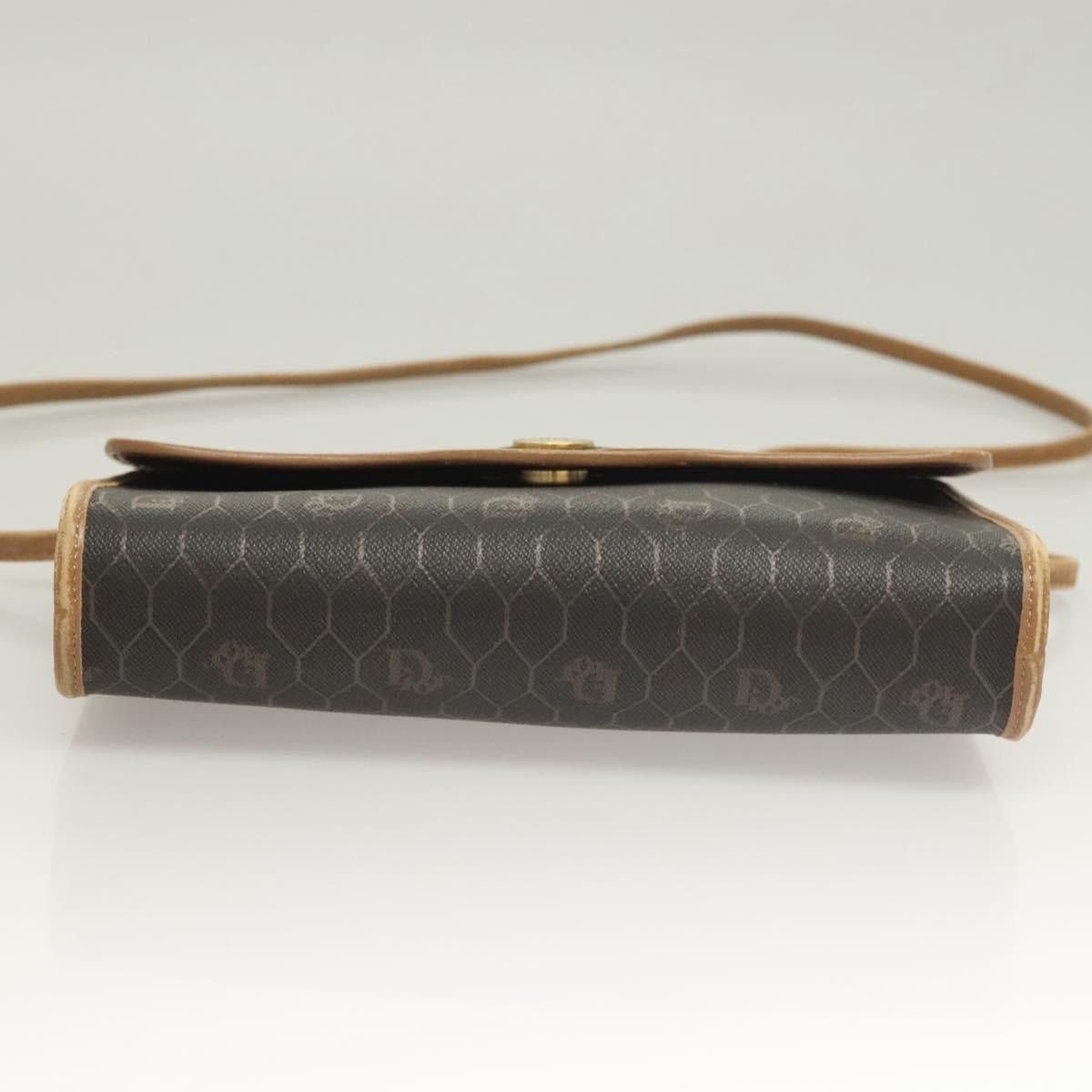 Dior DIOR Honeycomb Canvas Shoulder Bag Pvc Black Gold Size ONE SIZE - 9 Thumbnail