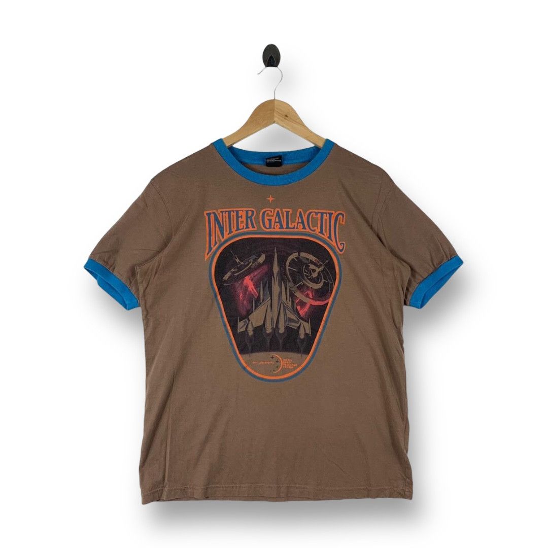 Other Vintage Diesel Intergalactic Space Earth Tones Ringer Tee Size US L / EU 52-54 / 3 - 1 Thumbnail