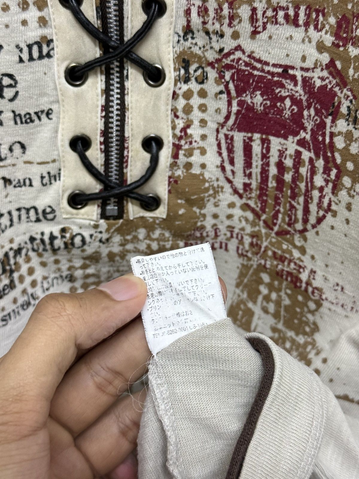14th Addiction 2000s Archival Punk Lace Bondage Ls Shirt y2k Size US M / EU 48-50 / 2 - 7 Thumbnail