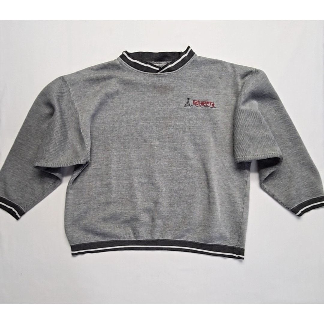 Vintage Vintage Kahneeta Sweatshirt Striped Gray Embroidered XL Size US XL / EU 56 / 4 - 1 Thumbnail