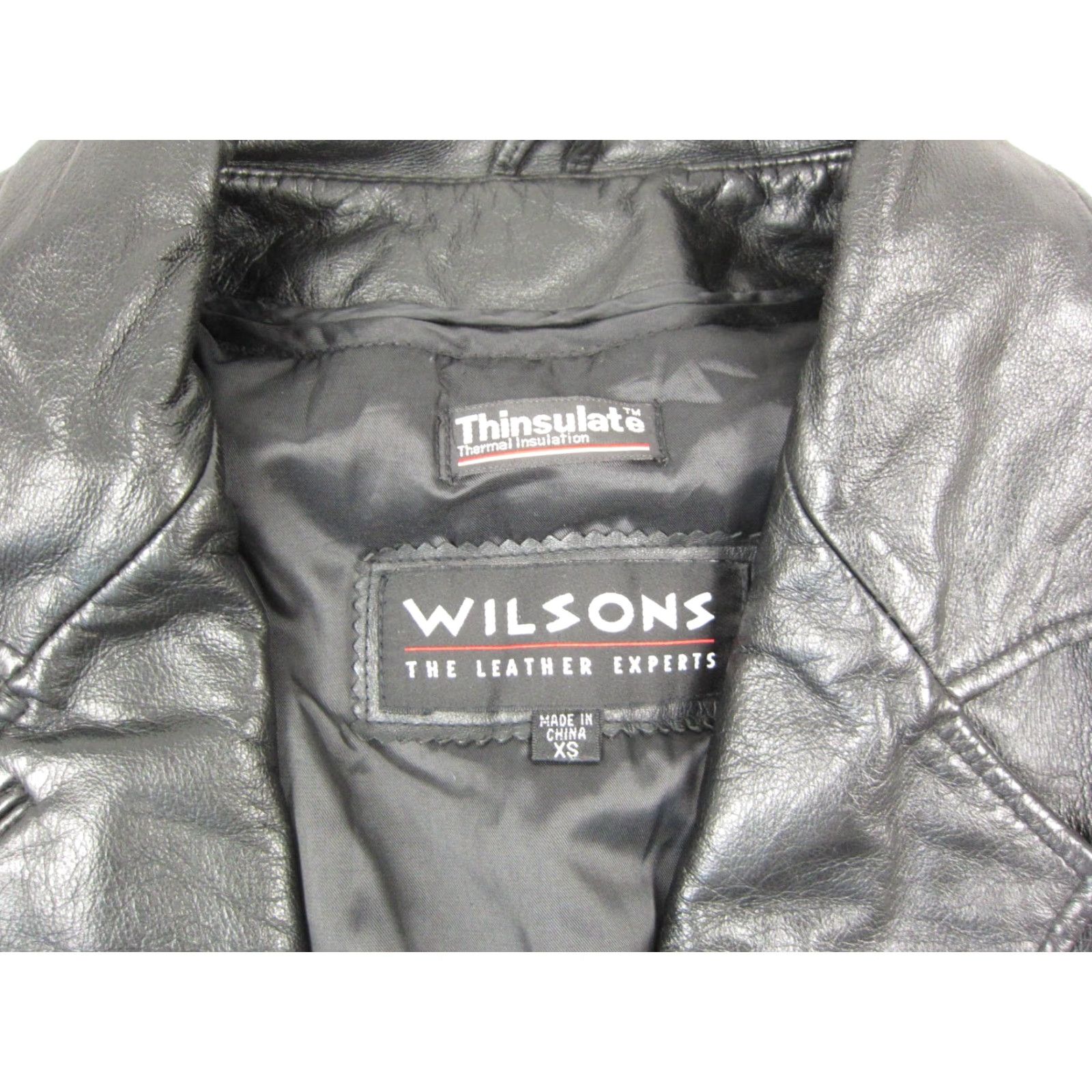 Vintage VINTAGE Wilson Leather Jacket Womens XS Black Belted Trench 90s Jacket Coats Leather Biker Style Pocket(s) Fall Spring Womens Size XS / US 0-2 / IT 36-38 - 3 Thumbnail