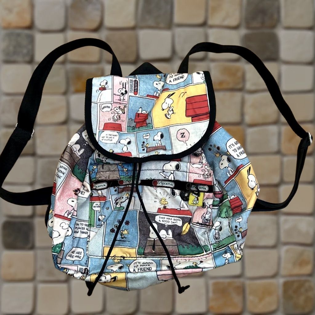 LeSportsac LeSportsac Snoopy Mini Backpack LeSportsac×PEANUTS Snoopy mini backpack from japan, Multicolor, Polyester, Backpack, Women, Mini, Unassembled? Size ONE SIZE - 1 Thumbnail