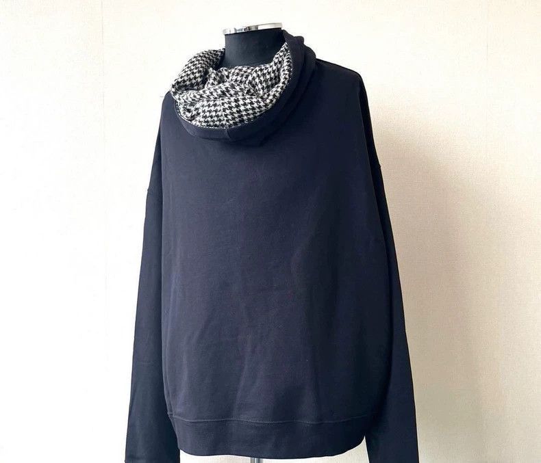 Raf Simons Raf Simons Raf Simons Hood sweater in houndstooth lattice- Size US L / EU 52-54 / 3 - 3 Thumbnail