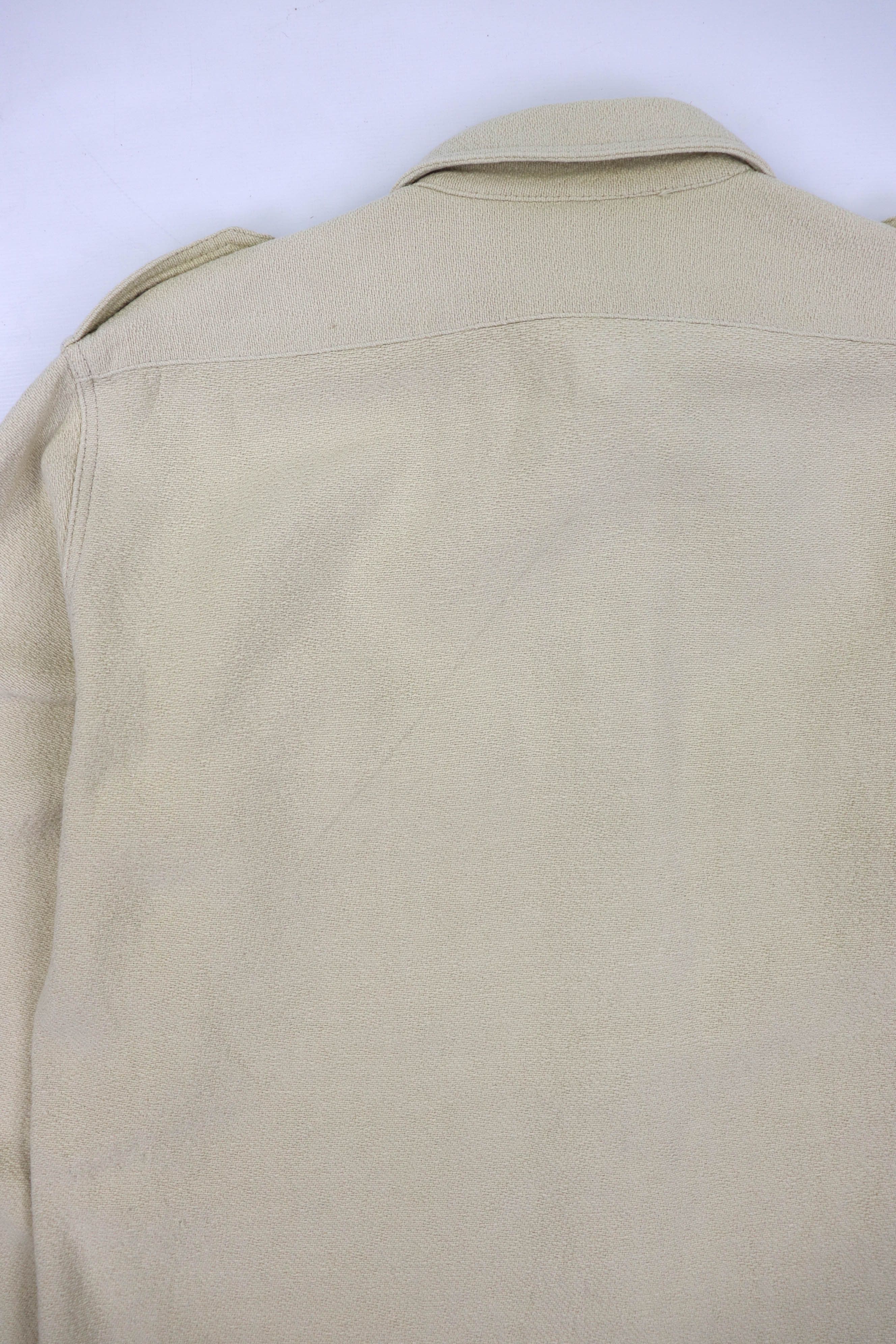 Bally BALLY Vintage Made in Italy Light Beige Zip Overshirt Size US M / EU 48-50 / 2 - 9 Thumbnail