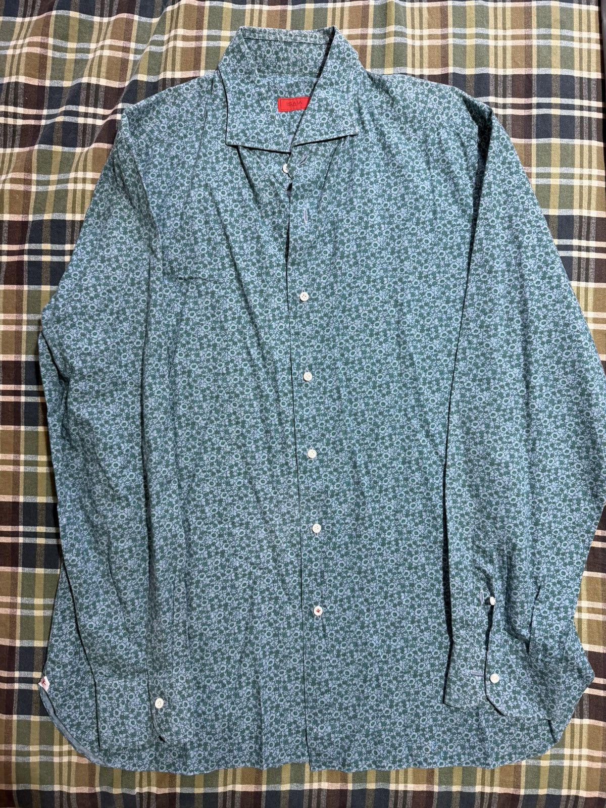 Isaia NWOT Isaia Floral Shirt Size US XL / EU 56 / 4 - 1 Thumbnail