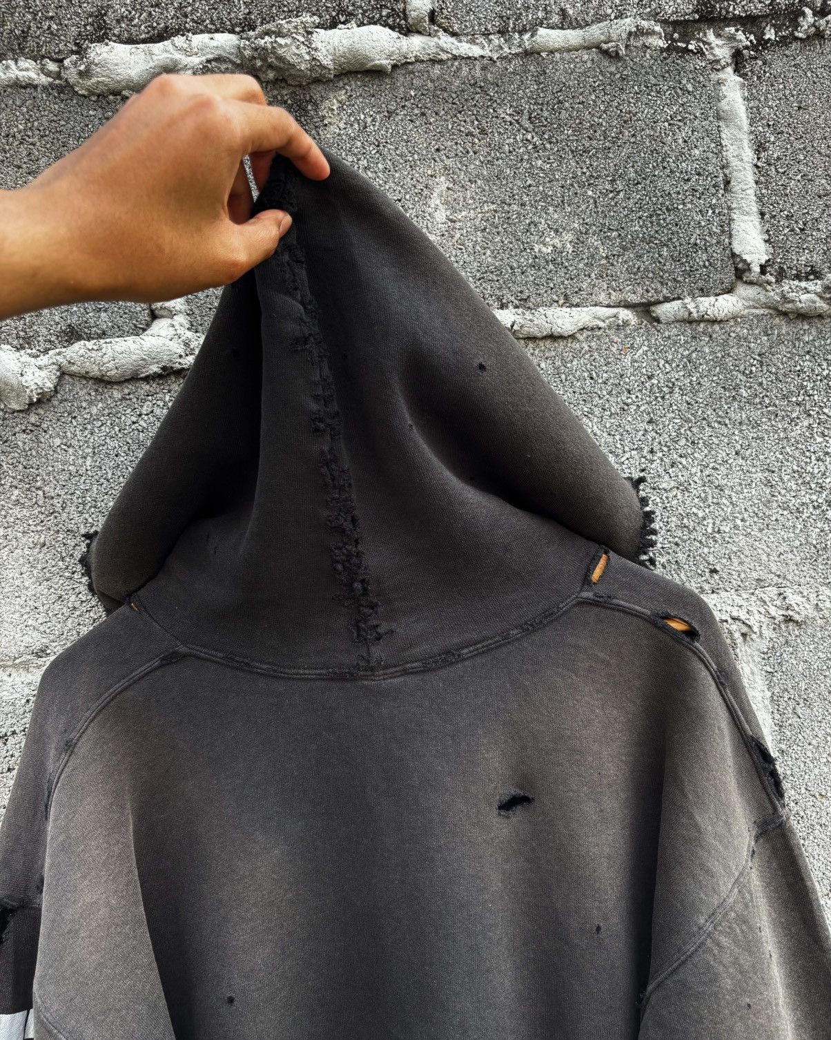 Russell Athletic Thrashed Faded Distressed Russell Hoodie ERD Grunge Size US L / EU 52-54 / 3 - 16 Thumbnail