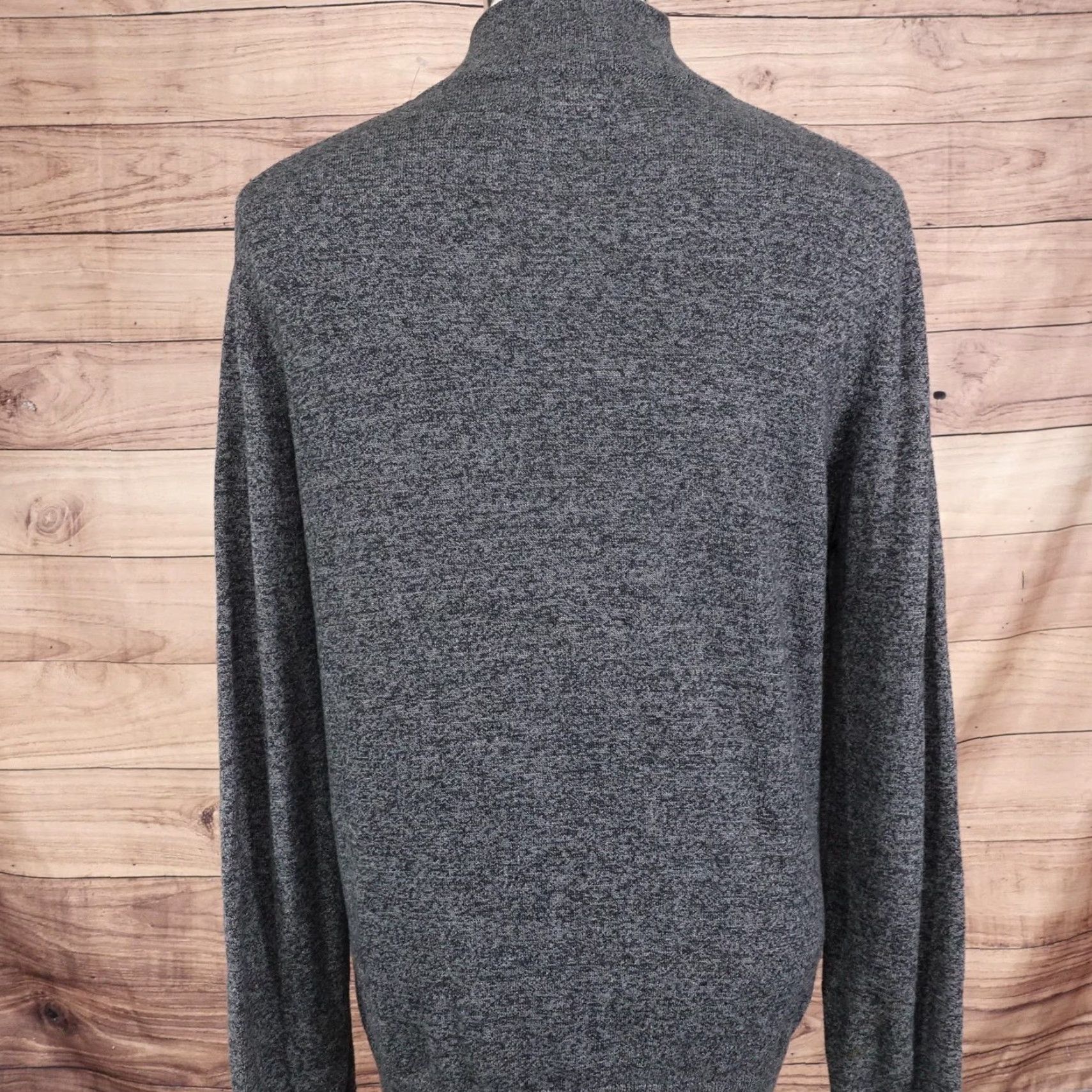 Banana Republic Banana Republic Sweater Mens Medium Gray 1/4 Zip Mock Neck Knit Pullover Luxe Size US M / EU 48-50 / 2 - 4 Thumbnail