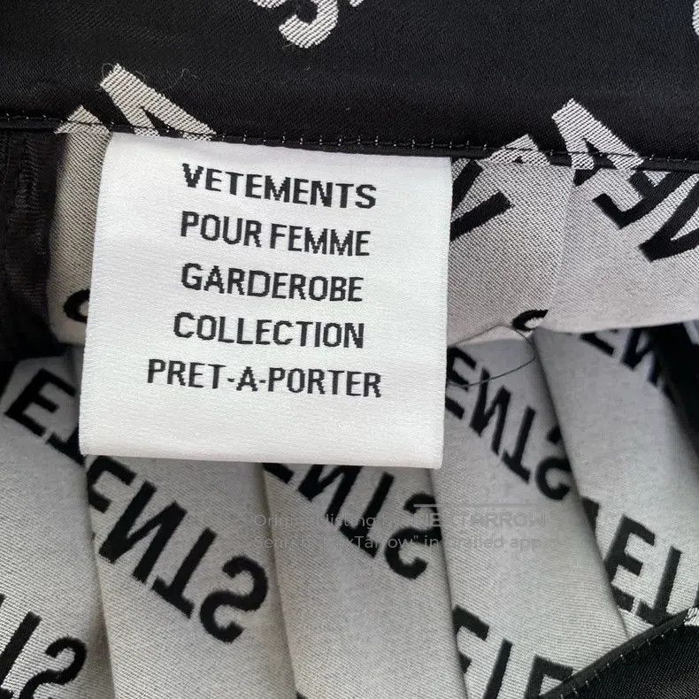 Vetements Vetements size M Black Lettering Half Skirt Size 23" - 4 Thumbnail