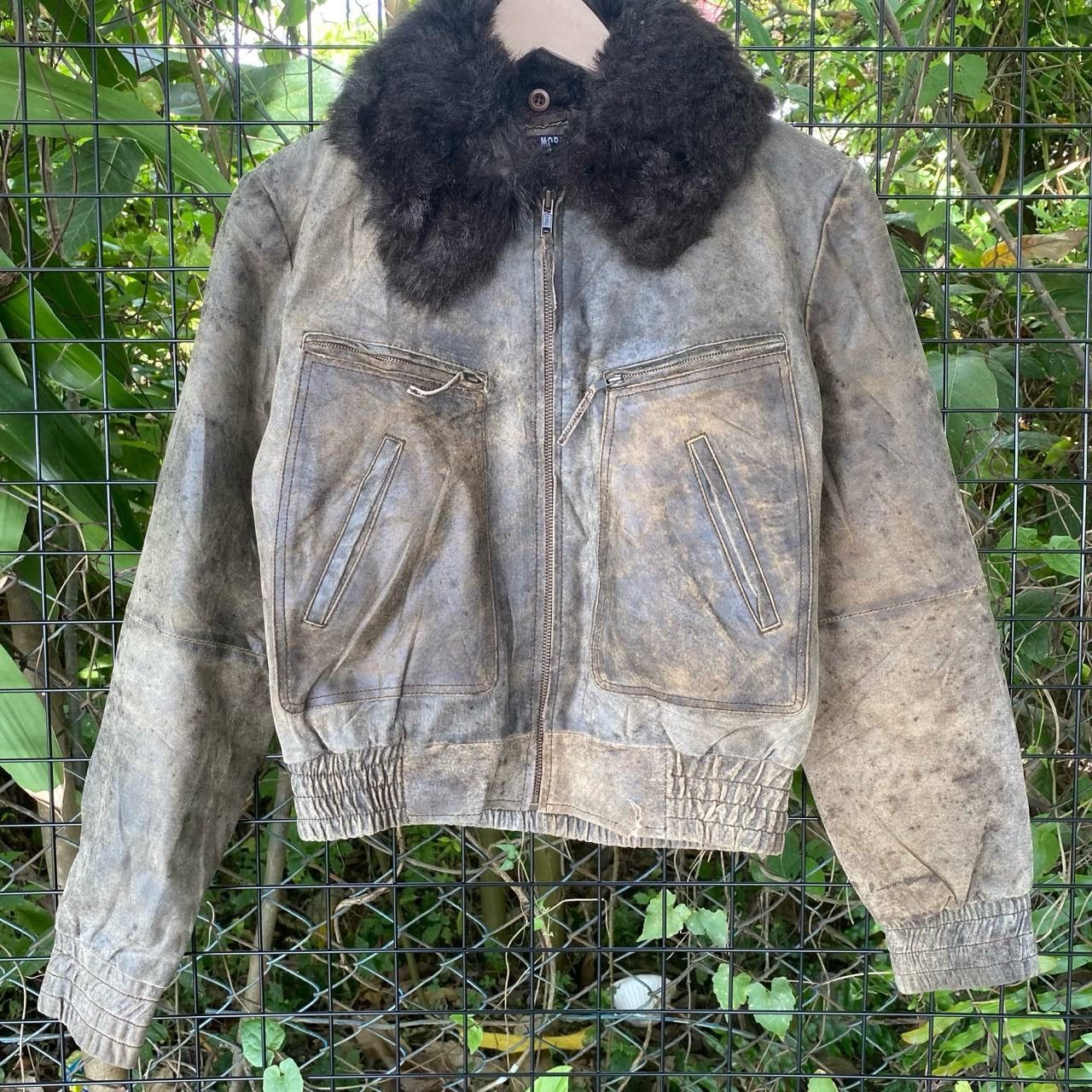 Morgan Homme × Vintage Vtg Morgan Flufy Leather Jacket Size US M / EU 48-50 / 2 - 2 Thumbnail