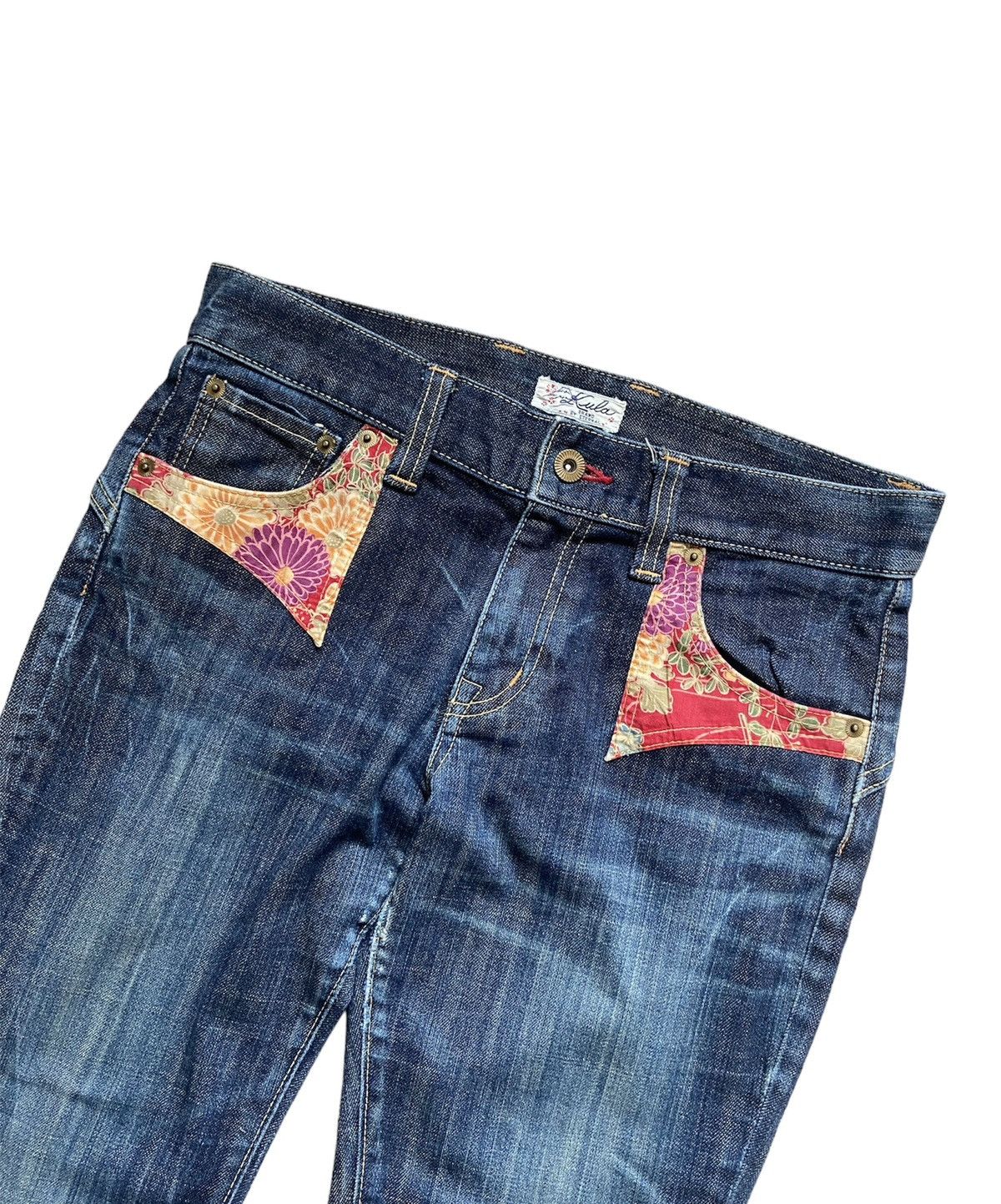 Eternal × If Six Was Nine × Japanese Brand Vintage Kula Brand By Eternal Japanese Motif Flare Pants Size US 32 / EU 48 - 2 Thumbnail