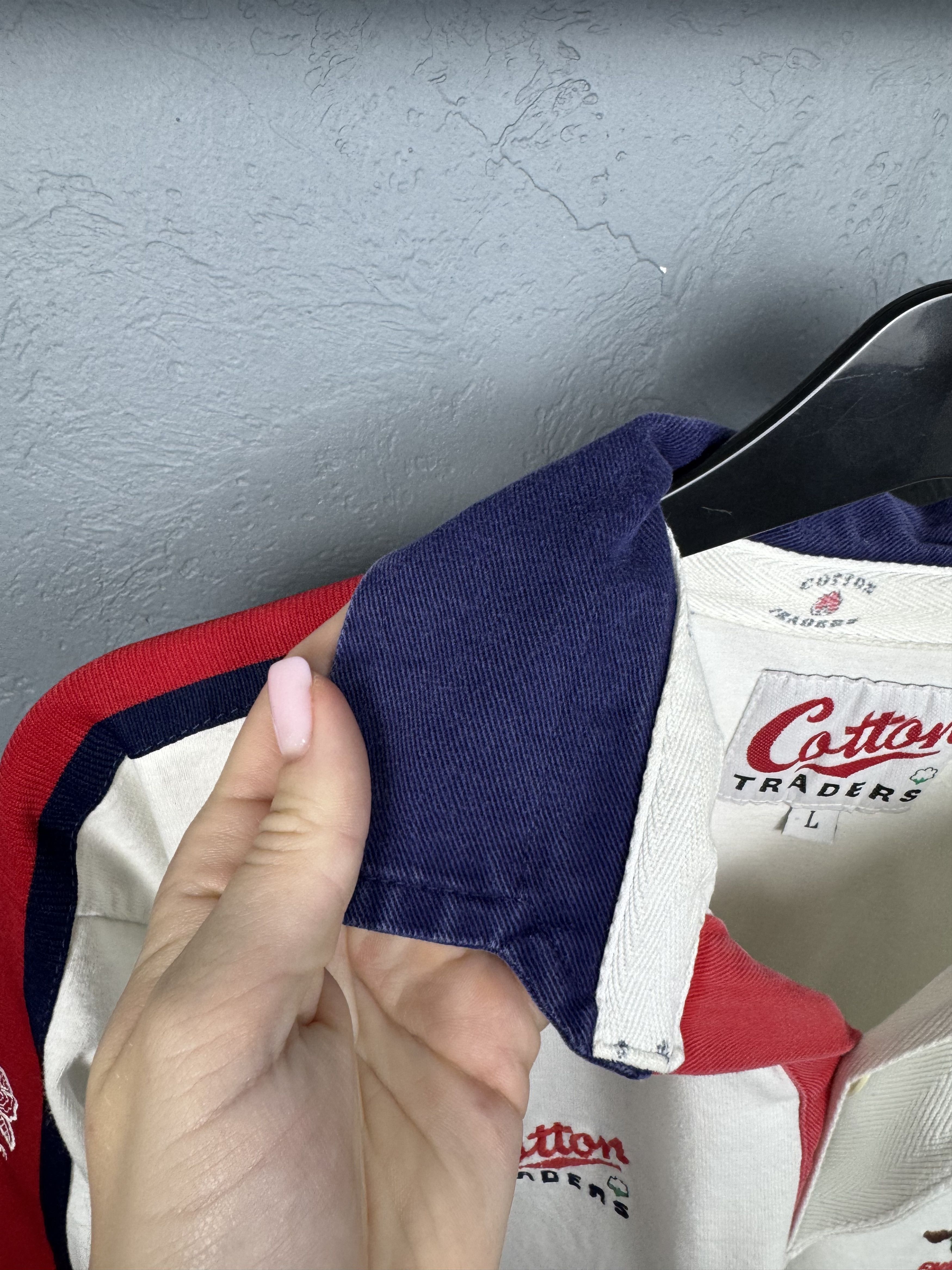 Cotton Traders Cotton Traders 90s Vitage Rugby Long Sleeve Polo Shirt Size US L / EU 52-54 / 3 - 8 Thumbnail