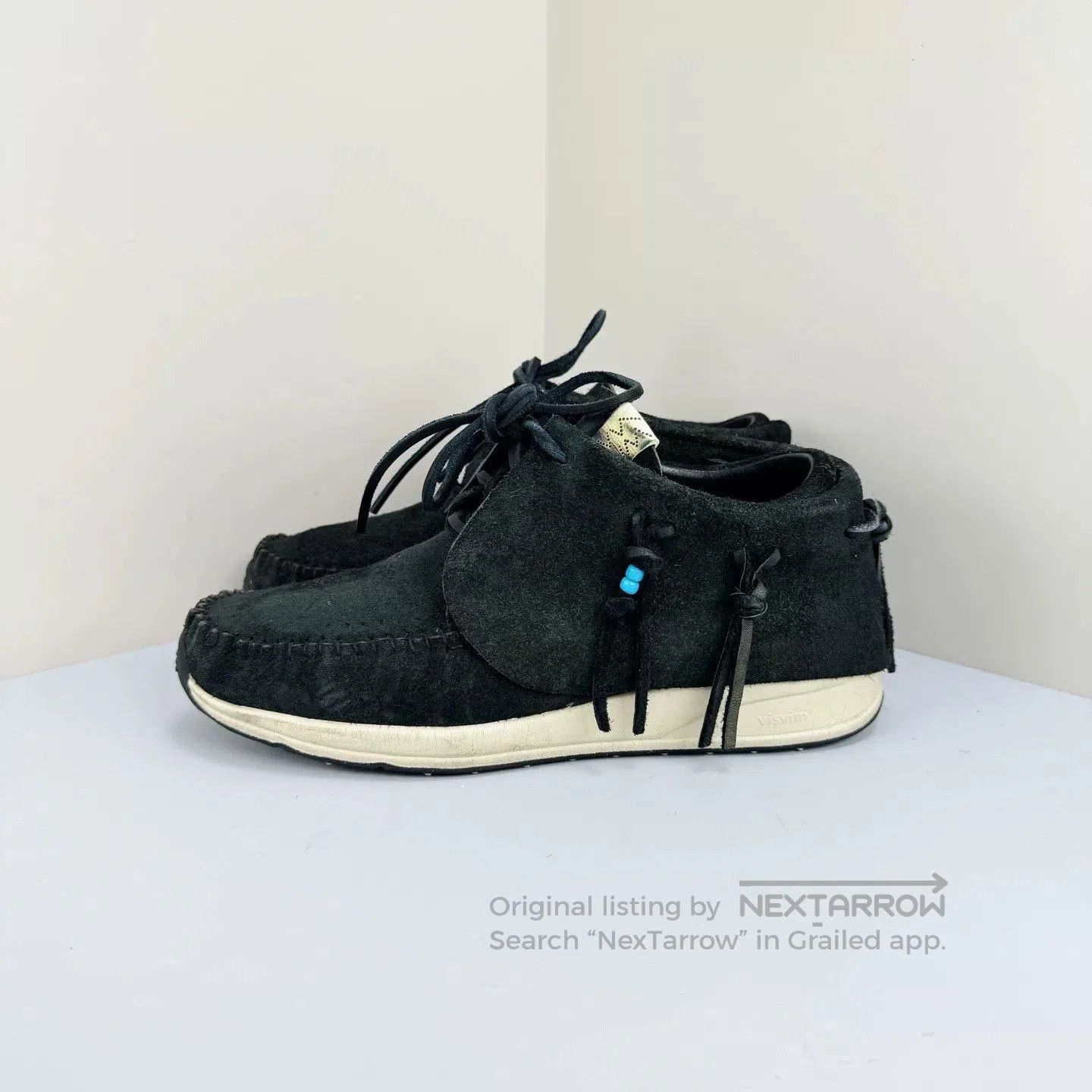 Visvim Visvim FBT Blue Beaded Suede Shoes. Size US 8.5 / EU 41-42 - 1 Thumbnail