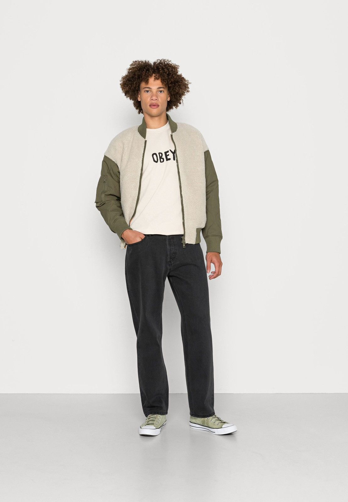 Acne Studios !DS! SS23 Obey Black Washed Loose Leg Denim Work Pants Size US 32 / EU 48 - 3 Thumbnail