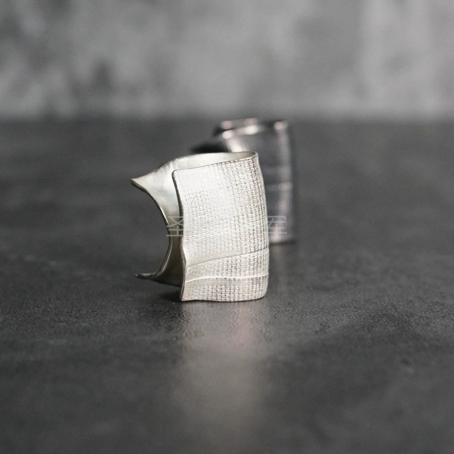 DETAJ Detaj New Sterling Silver Bandage Bicolor Ear Cuff Size ONE SIZE - 3 Thumbnail