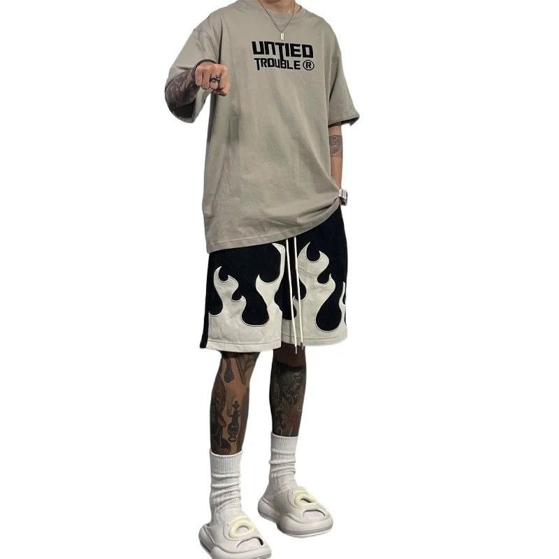 Japanese Brand × Other Designer Sport Vintage Flame Summer Shorts Unisex Size US 32 / EU 48 - 4 Thumbnail