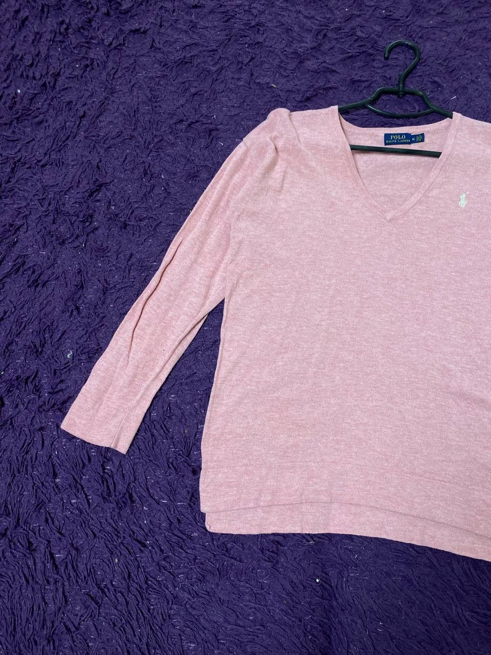 Polo Ralph Lauren VINTAGE Long Sleeve Pink Polo Ralph Lauren Size US M / EU 48-50 / 2 - 2 Thumbnail