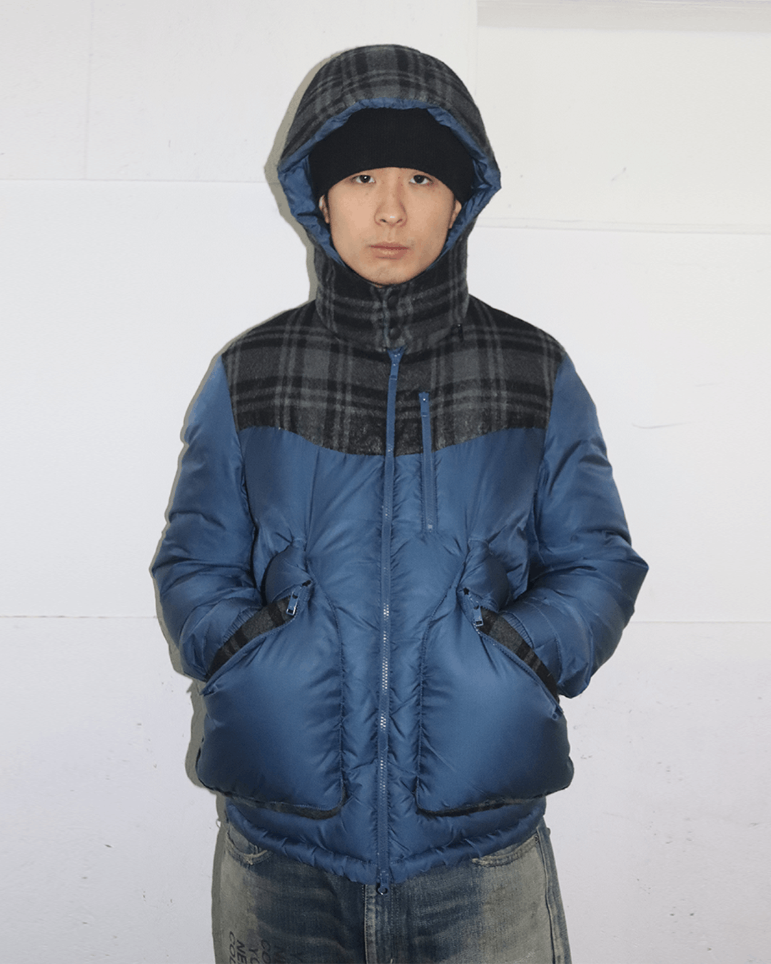 Y-3 Y-3 Check Pattern Down Jacket Size US M / EU 48-50 / 2 - 2 Thumbnail