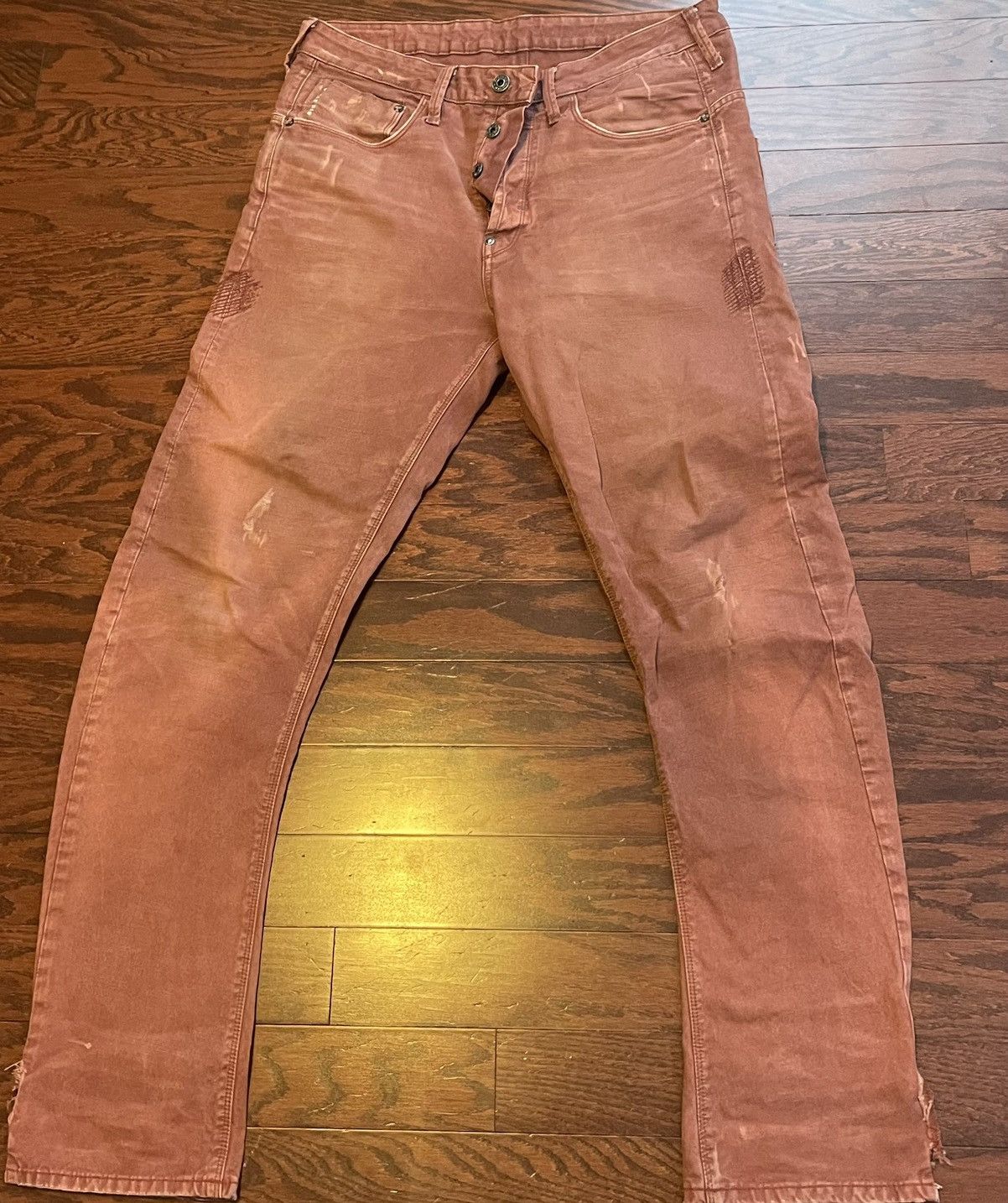 image of G Star Raw x Gstar G Star Brick Red Denim, Men's (Size 33)