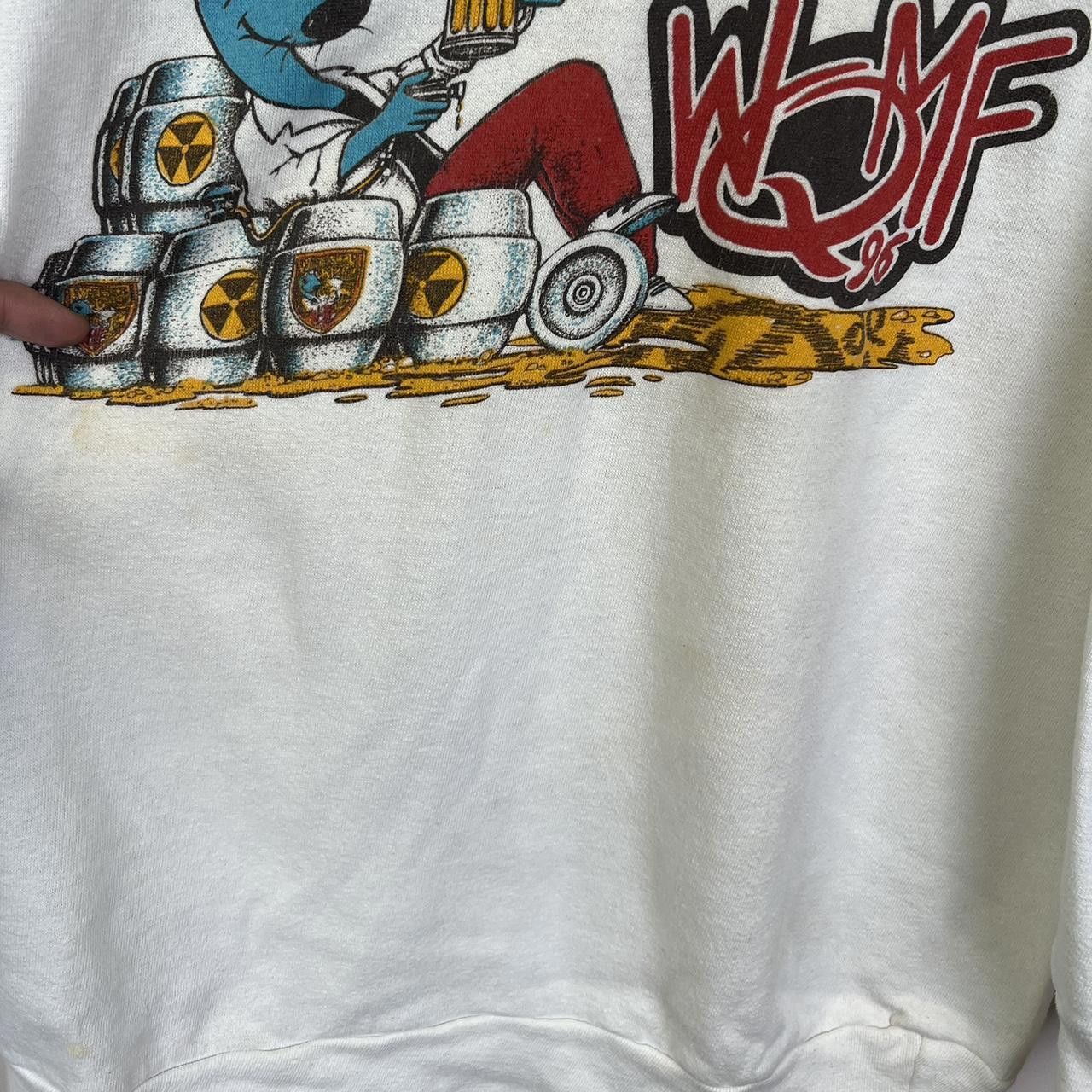Designer Vintage Weasel Bräu Sweatshirt - Unique Cartoon Design 80s Size US M / EU 48-50 / 2 - 4 Thumbnail