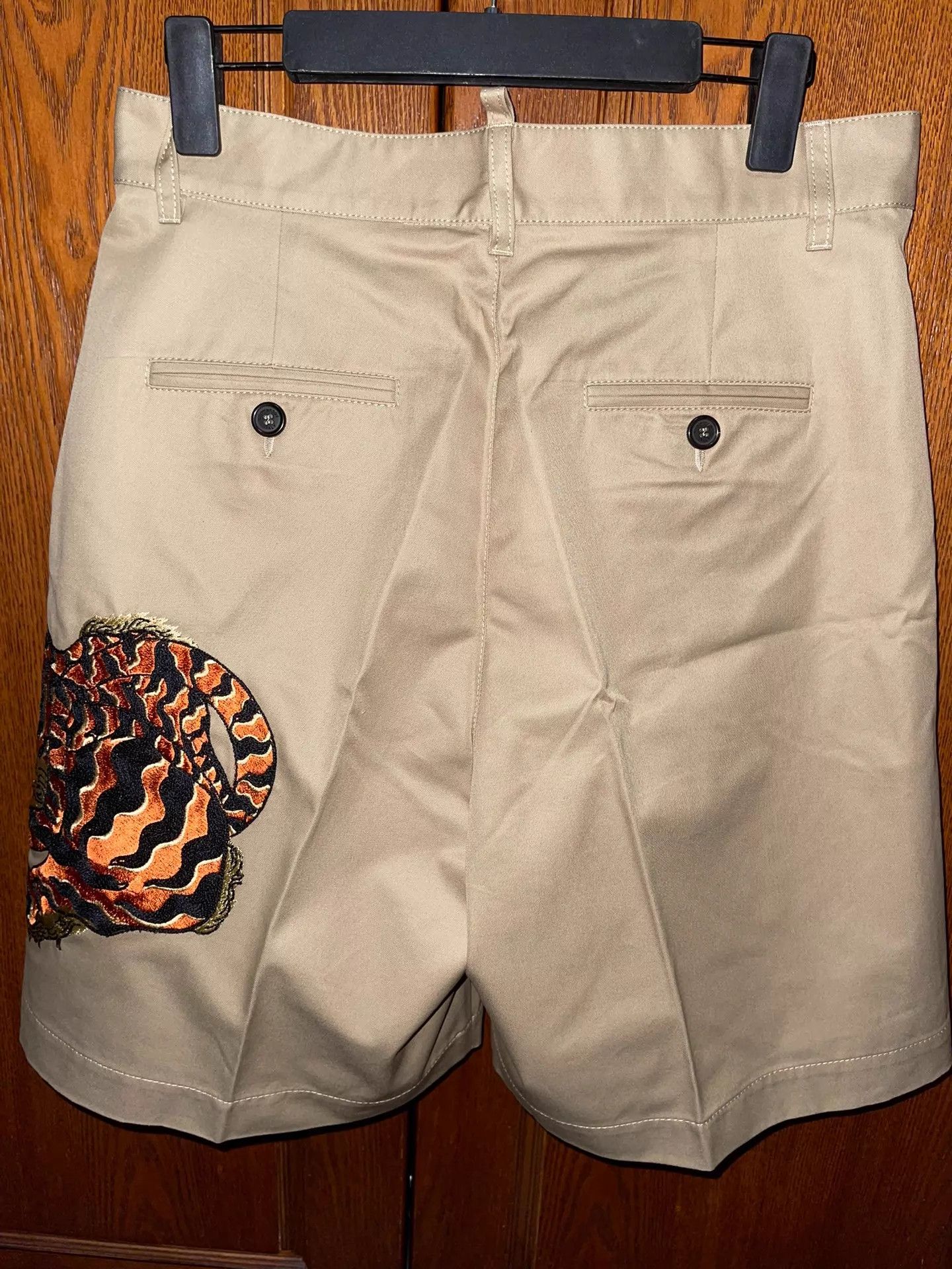 Dsquared2 Dsquared2 D2 Tiger Embroidered Tailored Khaki Short 44 Size US 28 / EU 44 - 4 Thumbnail