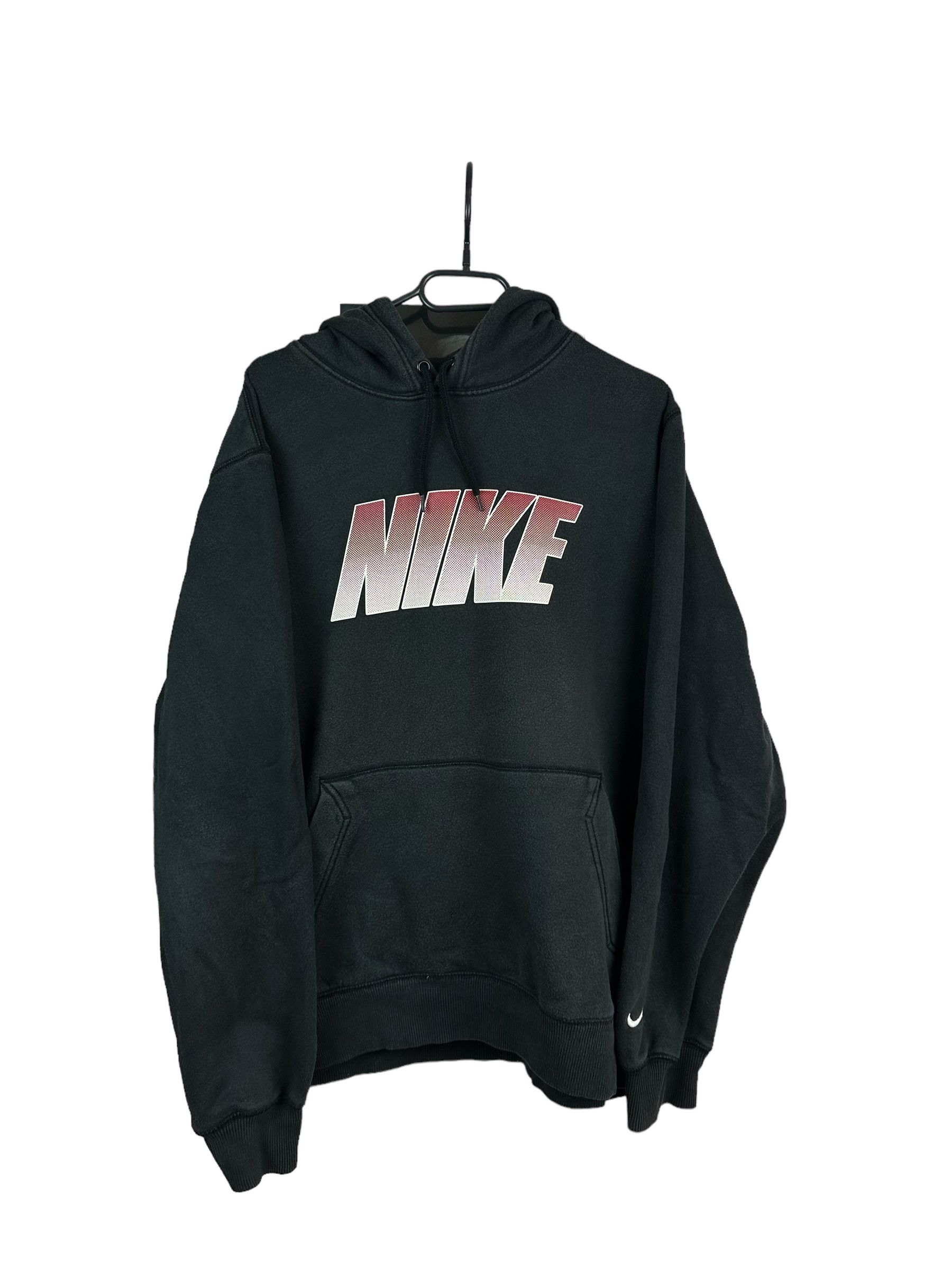Nike × Vintage Vintage Nike Hoodie Jacket Swoosh Rare Hype Y2K Drill Size US L / EU 52-54 / 3 - 1 Thumbnail