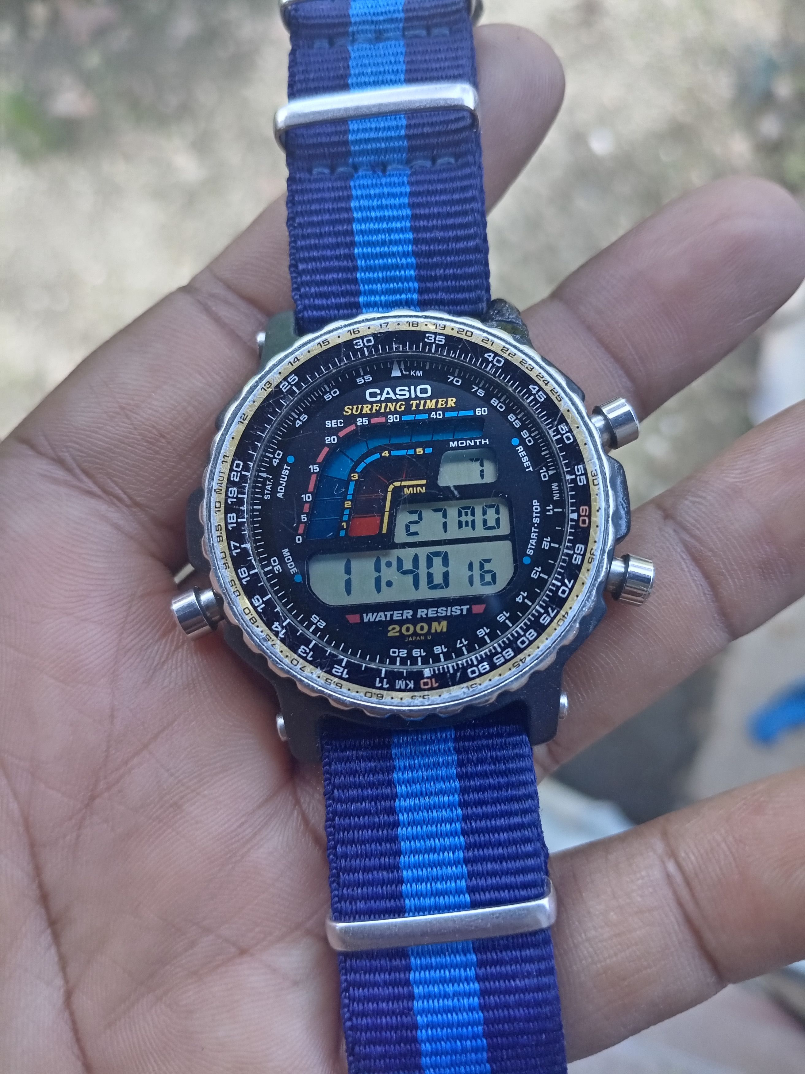 Casio × Japanese Brand Vintage casio dw403 surfing timer digital