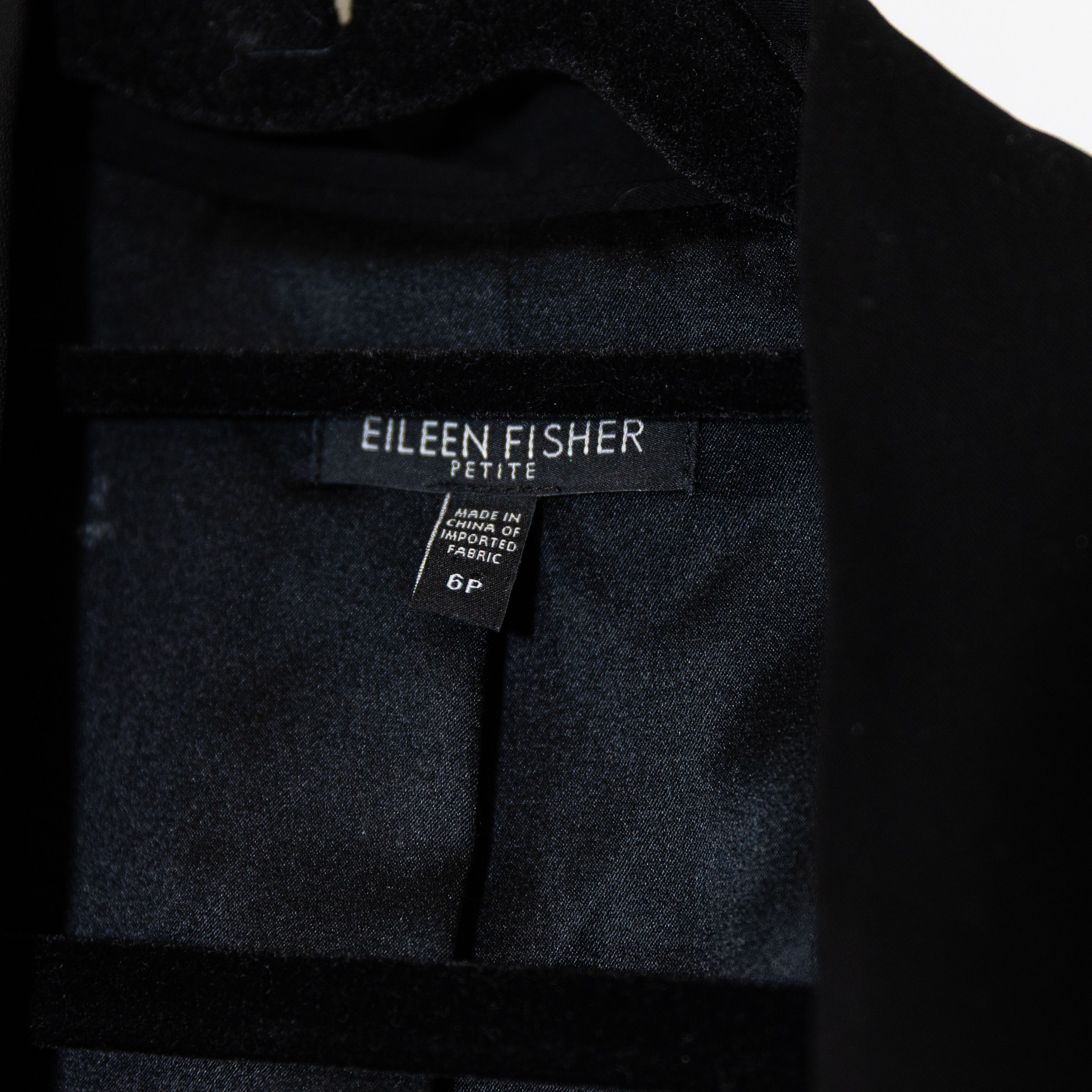 Eileen Fisher Eileen Fisher Women's Crepe Collarless Open Size M / US 6-8 / IT 42-44 - 2 Thumbnail