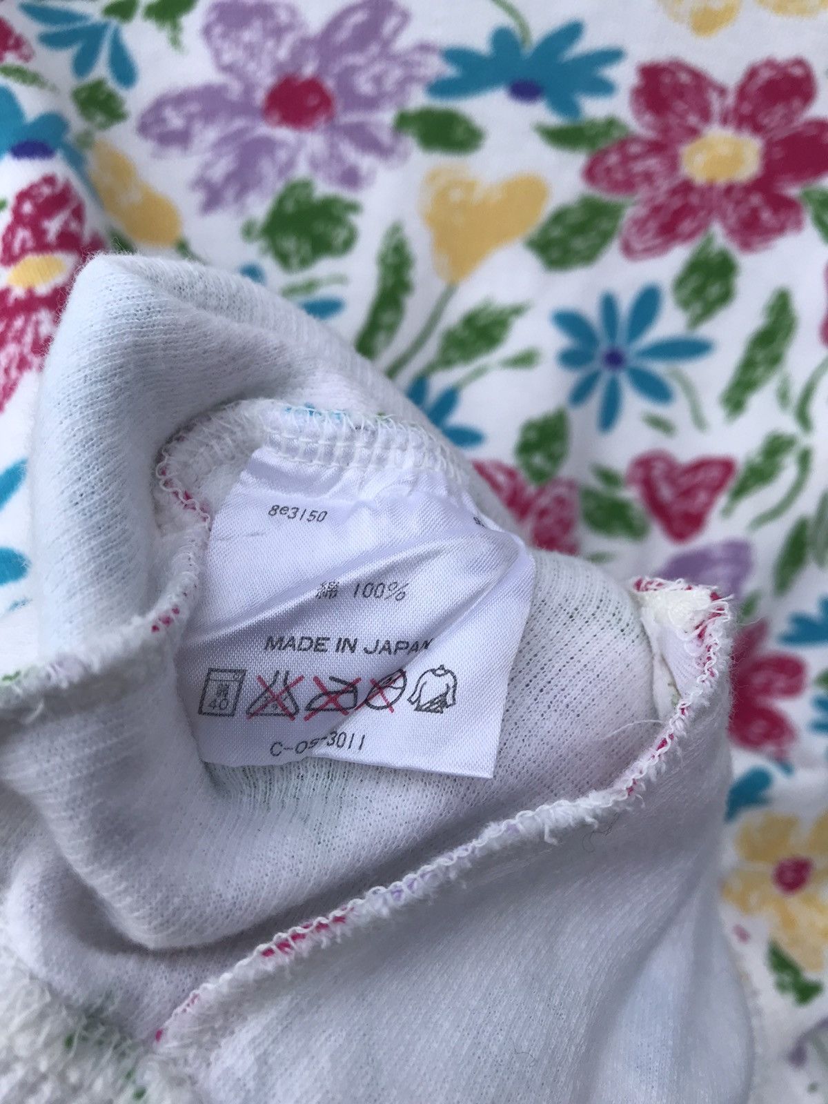 Japanese Brand Vintage Huitieme Overprinted Multicolour Floral Sweater Size M / US 6-8 / IT 42-44 - 9 Thumbnail