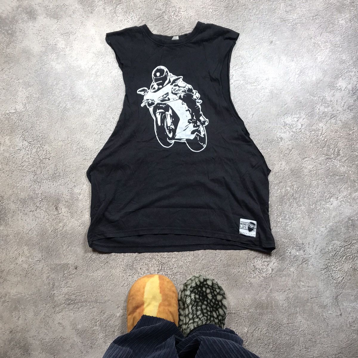 Vintage Vintage 90s Y2K Graphic Tank Top Motorcycle Art Skate Slim L Size US L / EU 52-54 / 3 - 1 Thumbnail