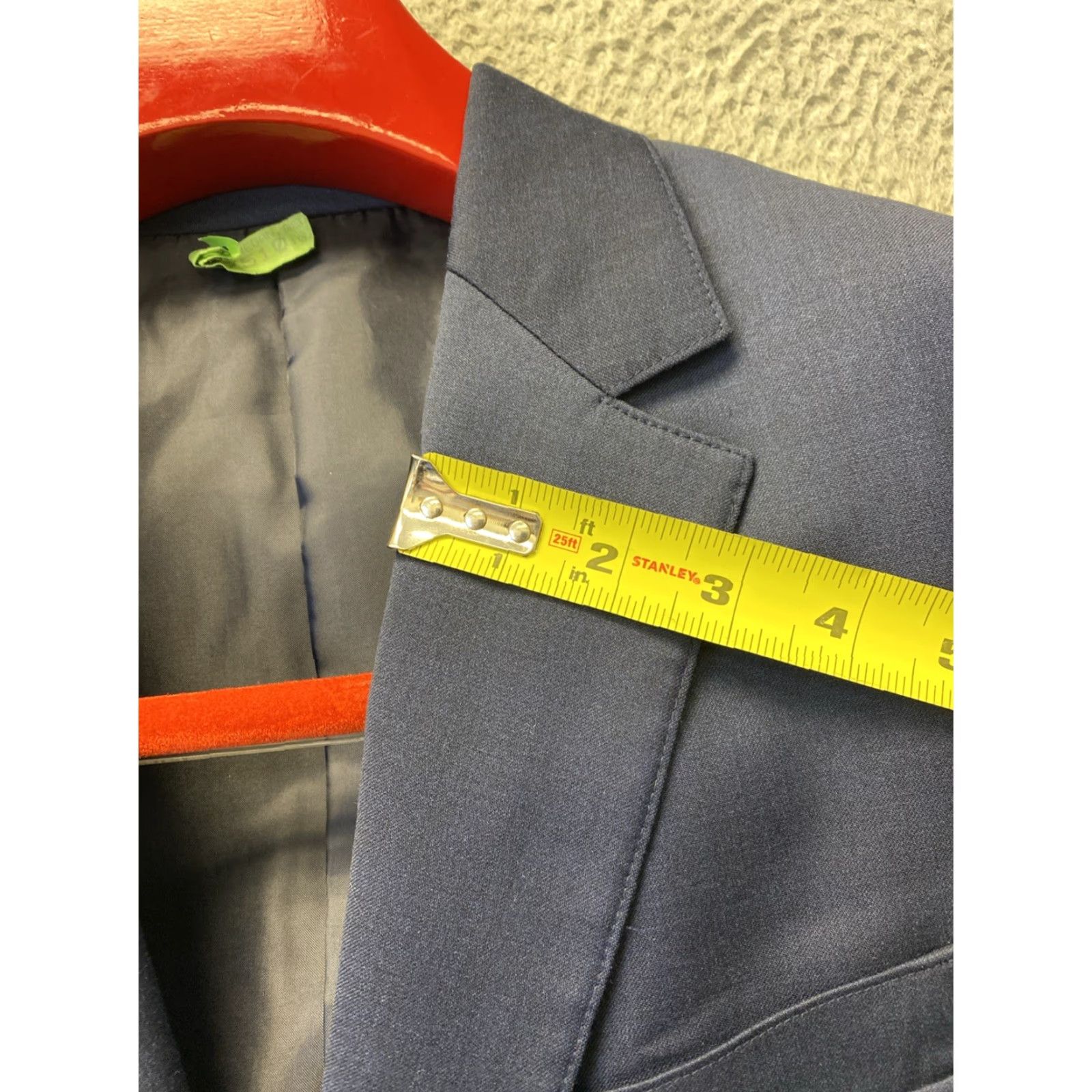 Bonobos Bonobos Blazer Mens 40R Slim Wool Navy Blue Jacket Blazer - 40 Wool /0175 Size 40R - 6 Thumbnail