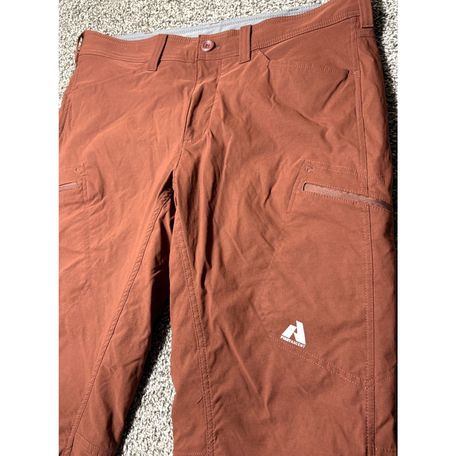 Eddie Bauer VINTAGE? No — Eddie Bauer First Ascent Fleece Lined Pants Mens 36x30 Red Outdoor Hiking Size US 36 / EU 52 - 2 Thumbnail