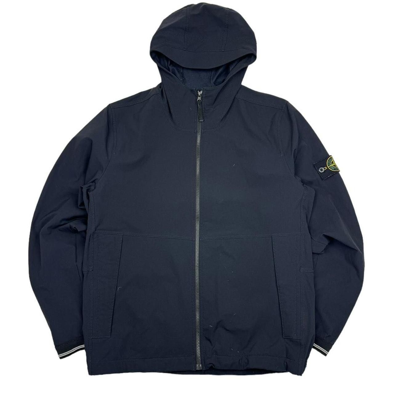 image of Stone Island Softshell Jacket in Navy, Men's (Size XL)