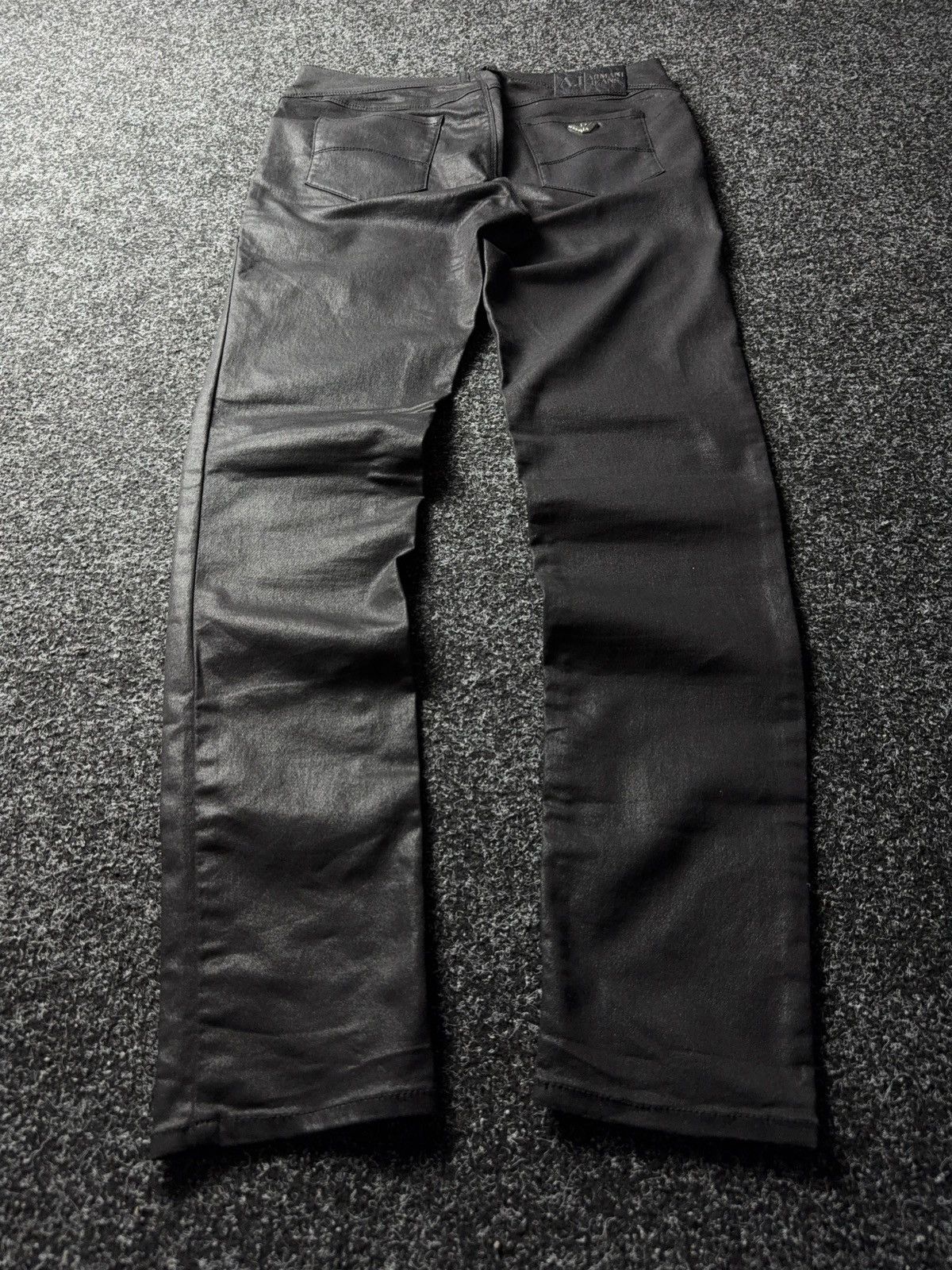Armani Vintage 00s Luxury Designer Armani Jeans Tessuto skiny pants Size 30" / US 8 / IT 44 - 11 Thumbnail