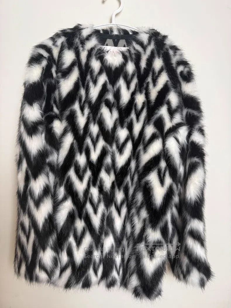 Valentino Graphic print textured long-sleeved jacket coat