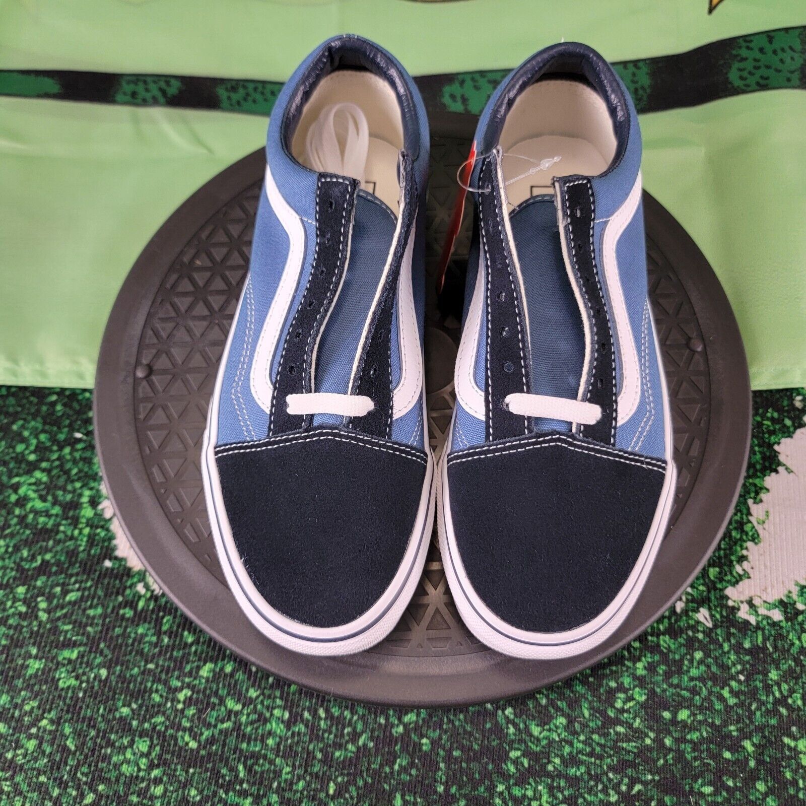 Vans VANS Old Skool Navy Blue Skateboard Sneakers Sz 5.5M 7W Size US 5.5 / EU 38 - 6 Thumbnail