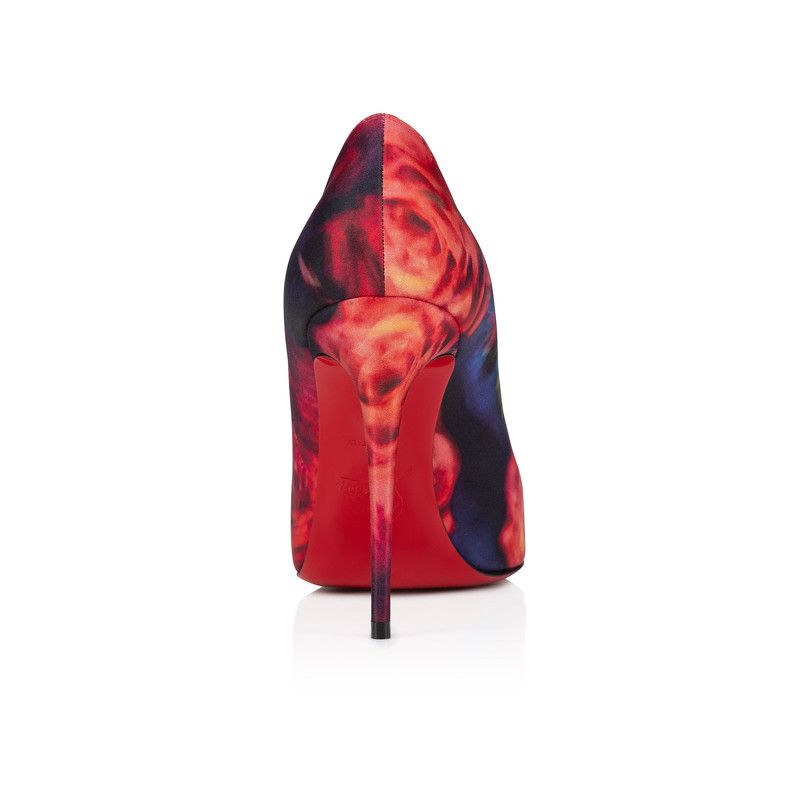 Christian Louboutin os11x0526 Kate Crepe Satin 100mm Pumps in Multicolor Size US 11 / IT 41 - 4 Thumbnail