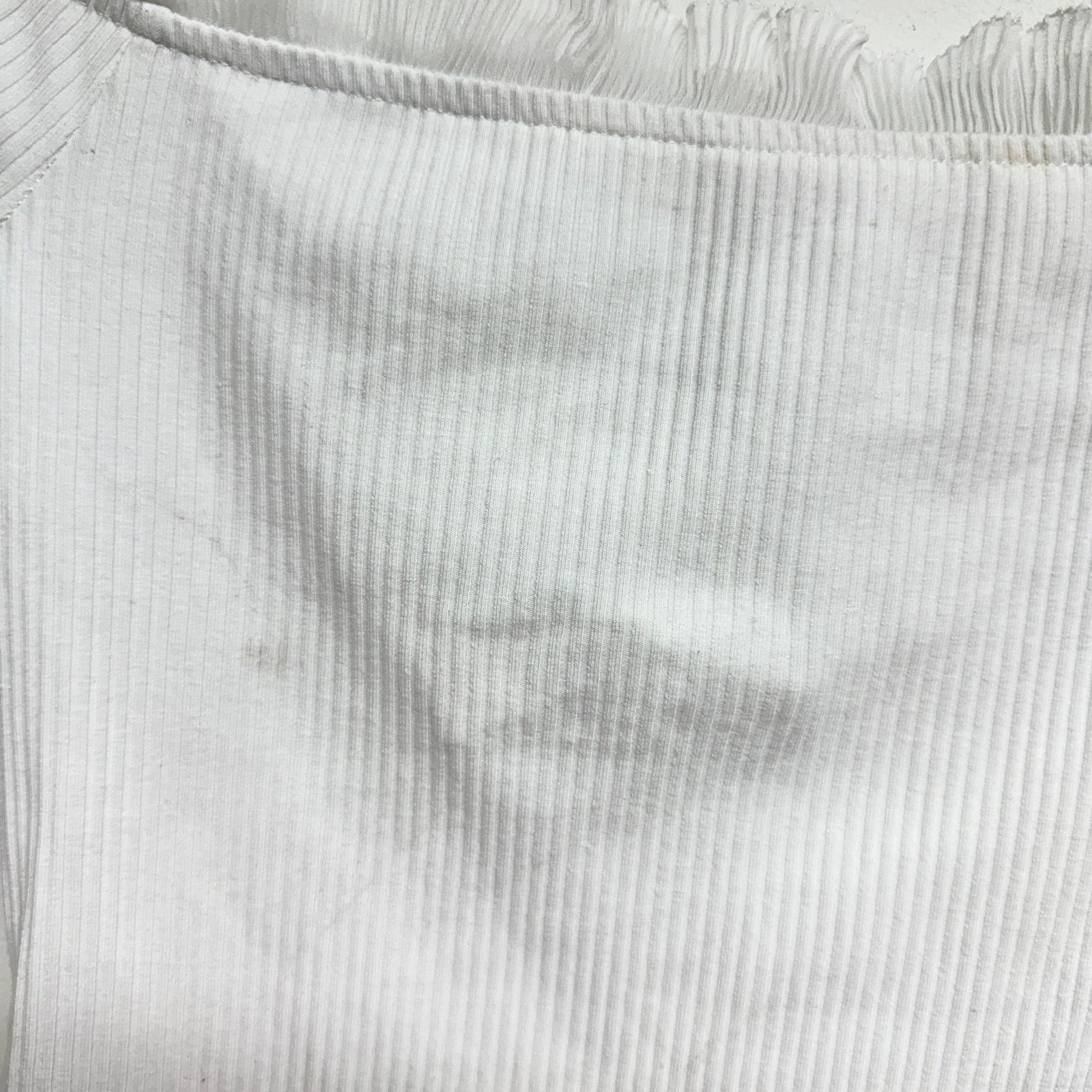Other By The Way White Off Shoulder Long Sleeve Crop Top Sz Small Size S / US 4 / IT 40 - 2 Thumbnail