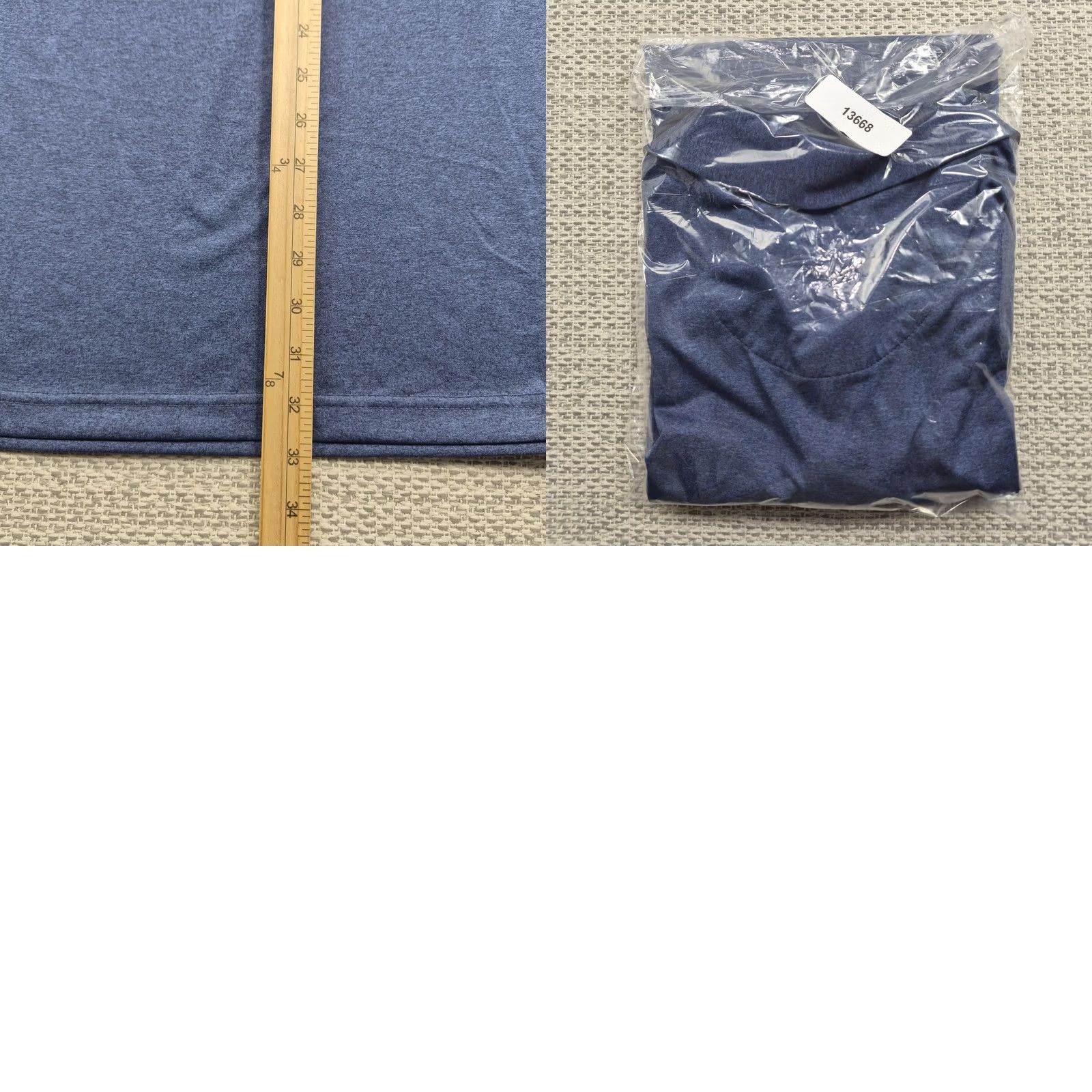Hogan Ben Hogan Golf Polo Shirt Mens 2XL Blue Asymmetric Stripe Performance Stretch Polo Shirt S2XL Mens Blue Stripe Golf Polo Size US XXL / EU 58 / 5 - 9 Thumbnail