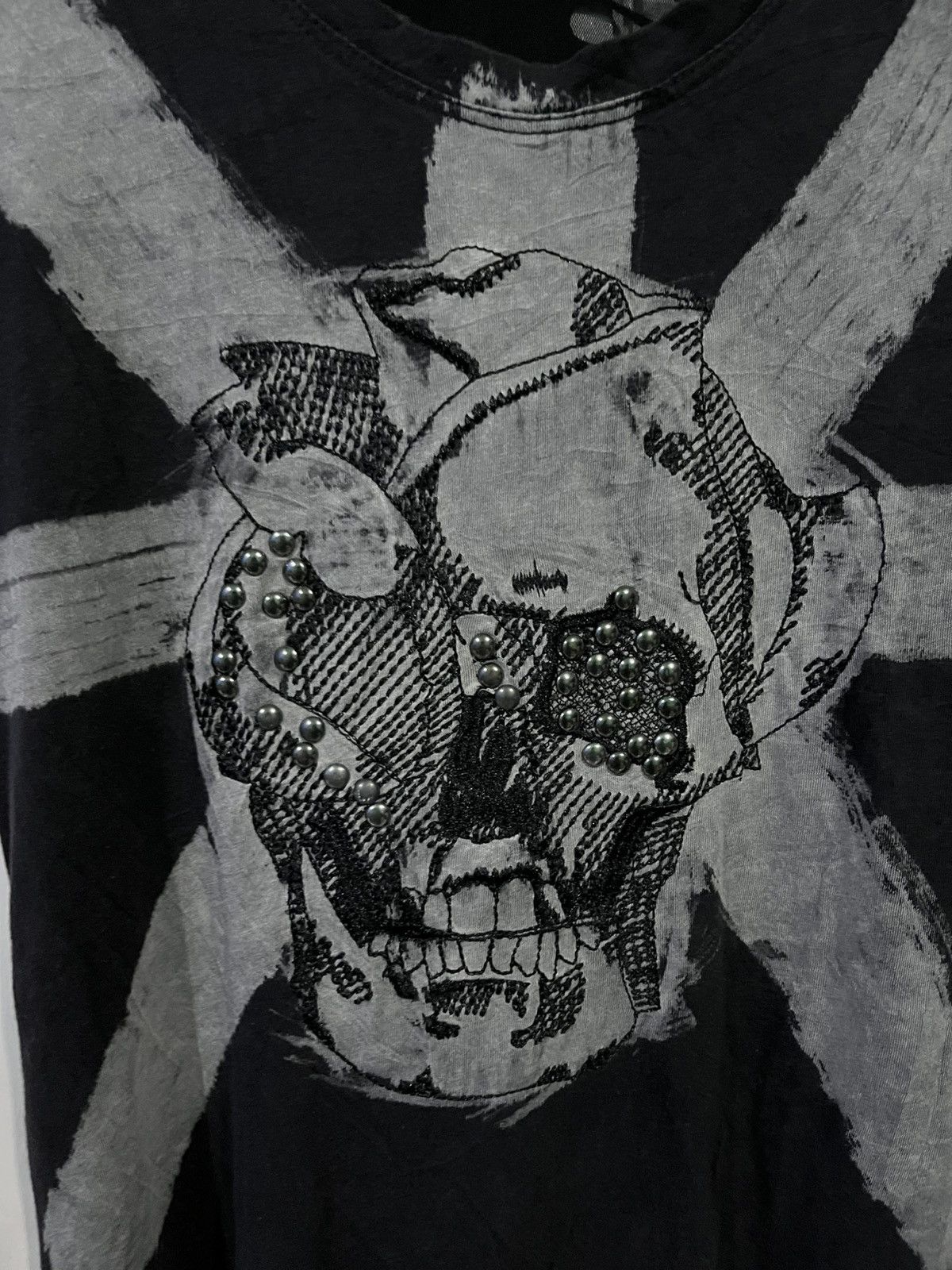 Japanese Brand Grunge goth vkei style skull tshirt Size S / US 4 / IT 40 - 3 Thumbnail
