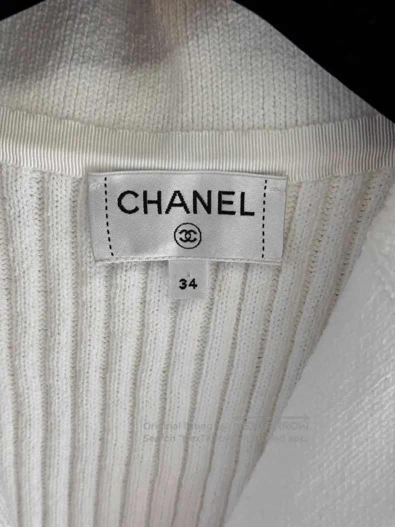 Chanel Chanel White gold knitted coat Size XXS / US 00 / IT 34 - 4 Thumbnail