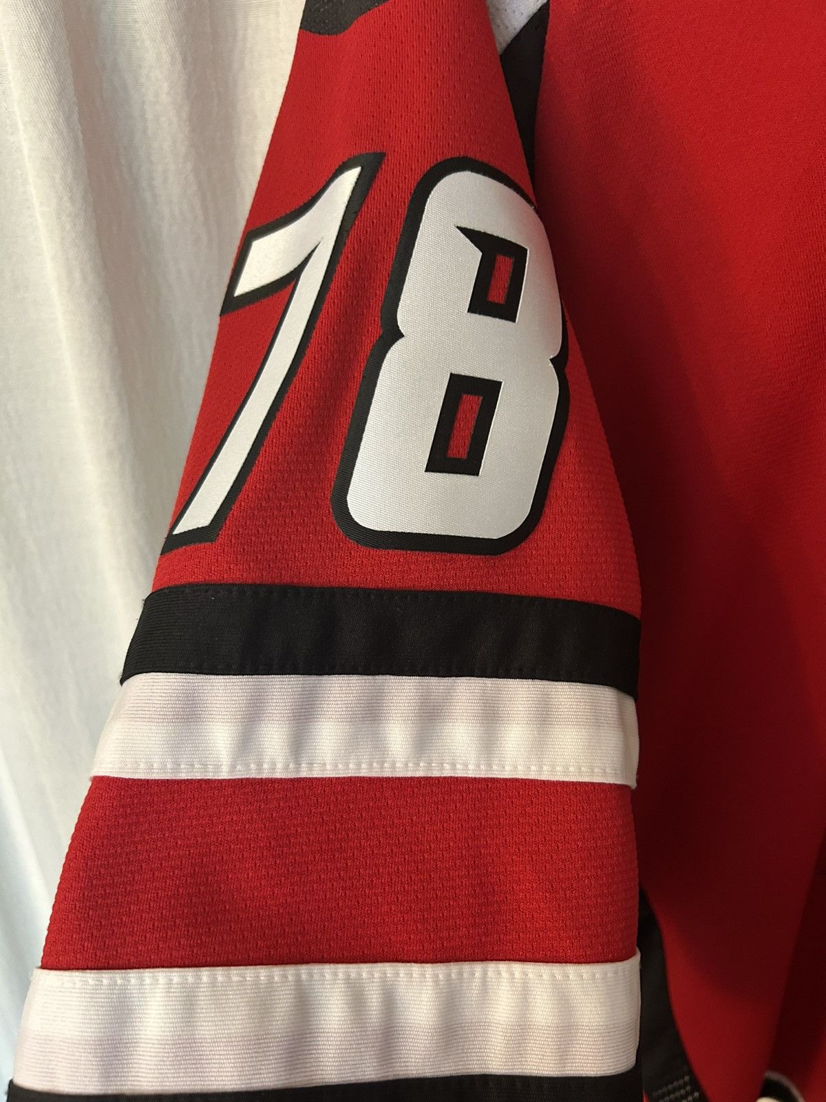 Other Jersey: red squadron xl Tomkins concrete pong hockey #78 xl Size US XL / EU 56 / 4 - 9 Thumbnail